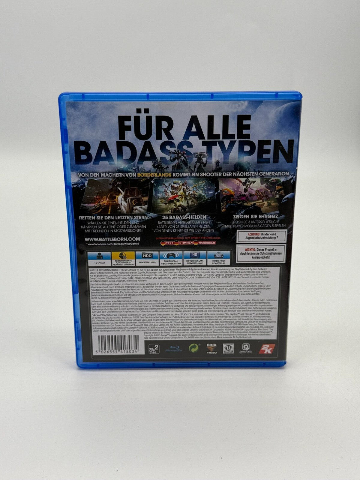 Battleborn Sony Playstation 4 Very good condition CIB OVP