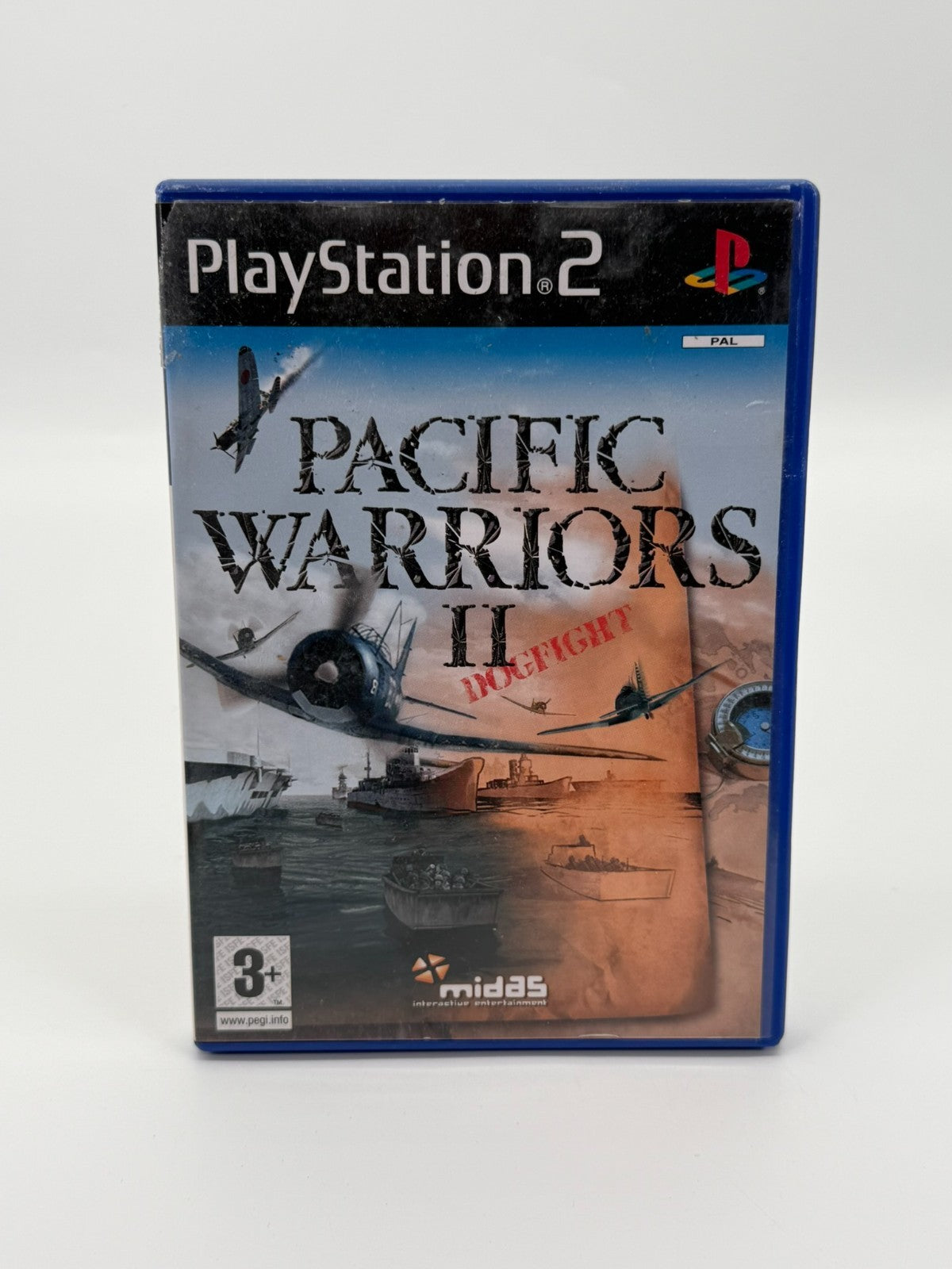 Pacific Warriors II Dogfight Sony Playstation 2 bon état CIB OVP