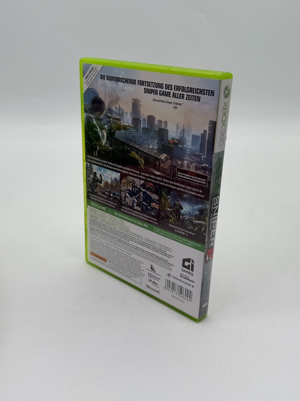 Sniper Ghost Warrior 2 Microsoft XBox 360 guter Zustand CIB OVP