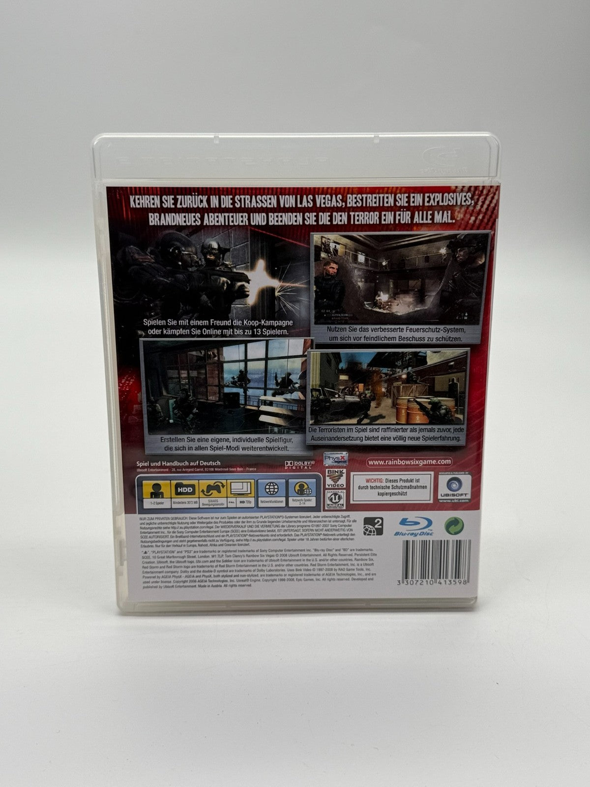 Tom Clancys Rainbow Six Vegas 2 Sony Playstation 3 Très bon état CIB OVP