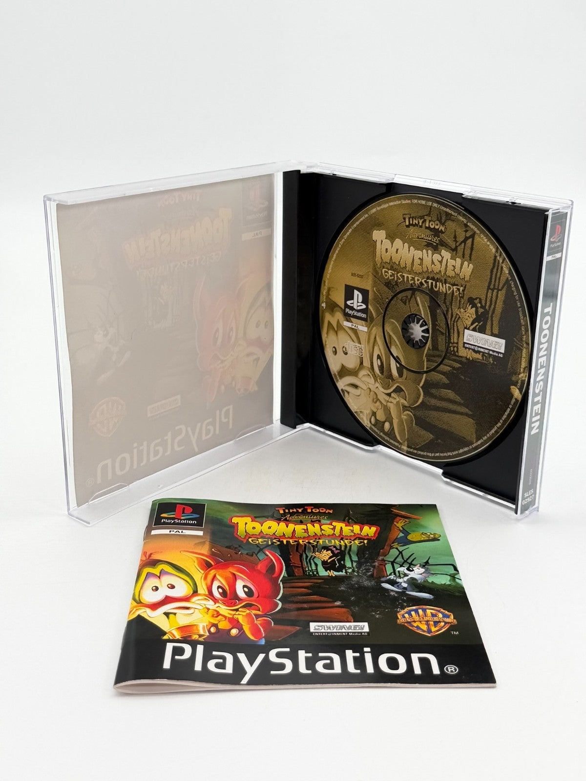 Tiny Toon Tonnenstein Geisterstunde Sony Playstation 1 guter Zustand CIB Reprohülle