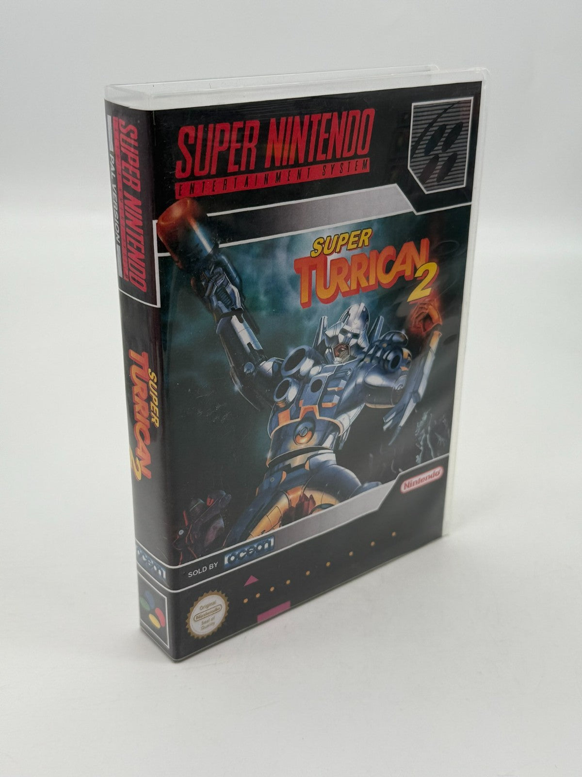Super Turrican 2 Super Nintendo SNES PAL good condition Cartridge + Protective Sleeve
