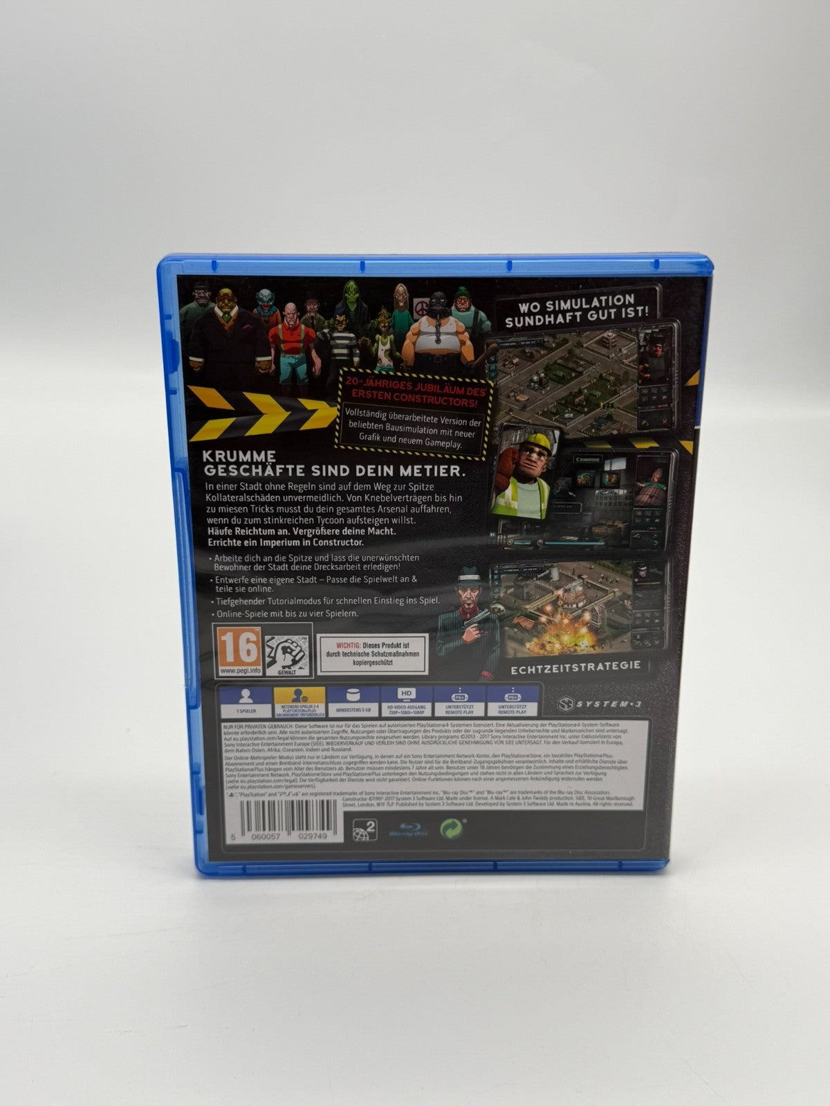 Constructor Meets Corruption Sony Playstation 4 Très bon état Emballage d'origine