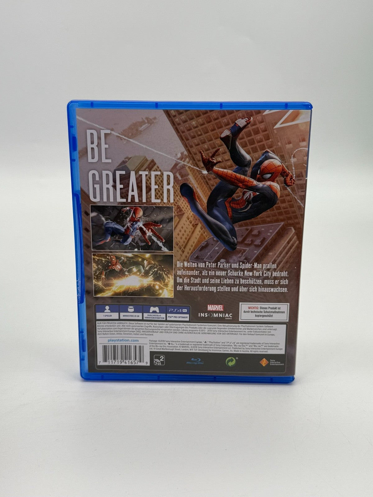 Spider Man + Steelbook Sony Playstation 4 Très bon état CIB OVP