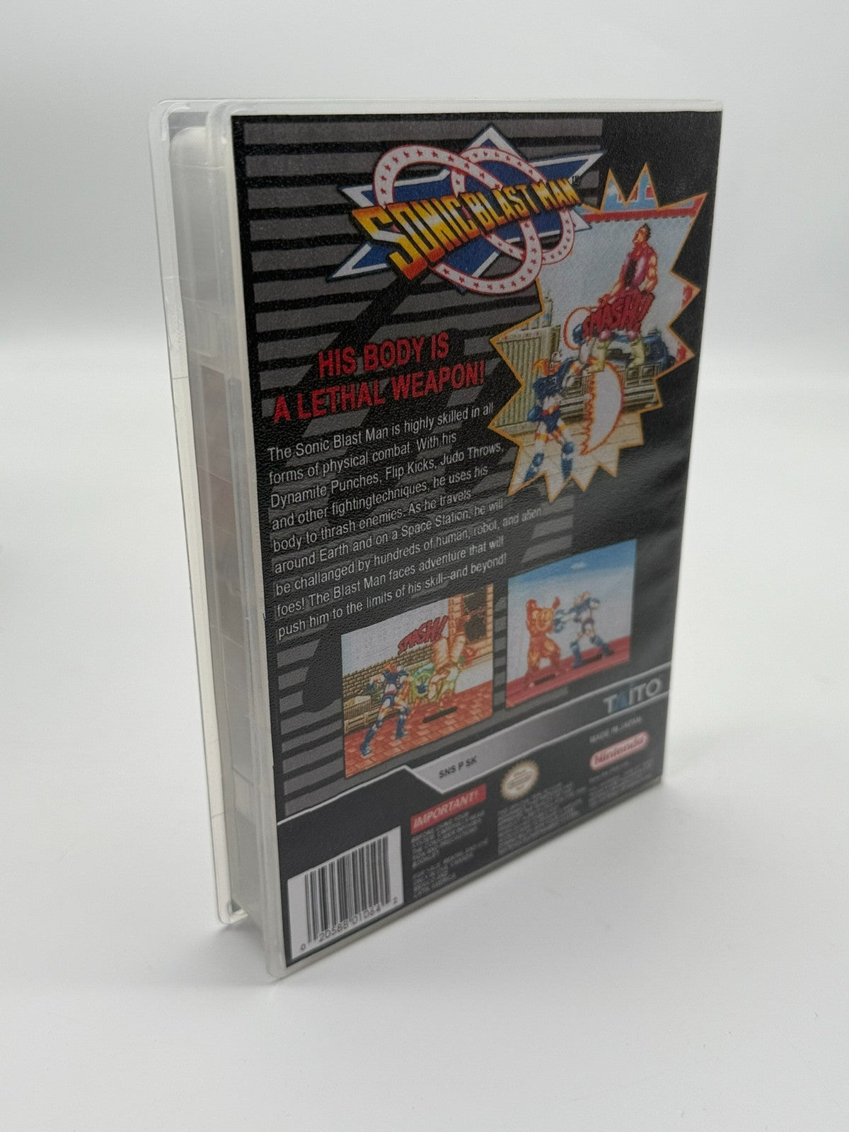 Sonic Blast Man Super Nintendo SNES NTSC-U/C bon état