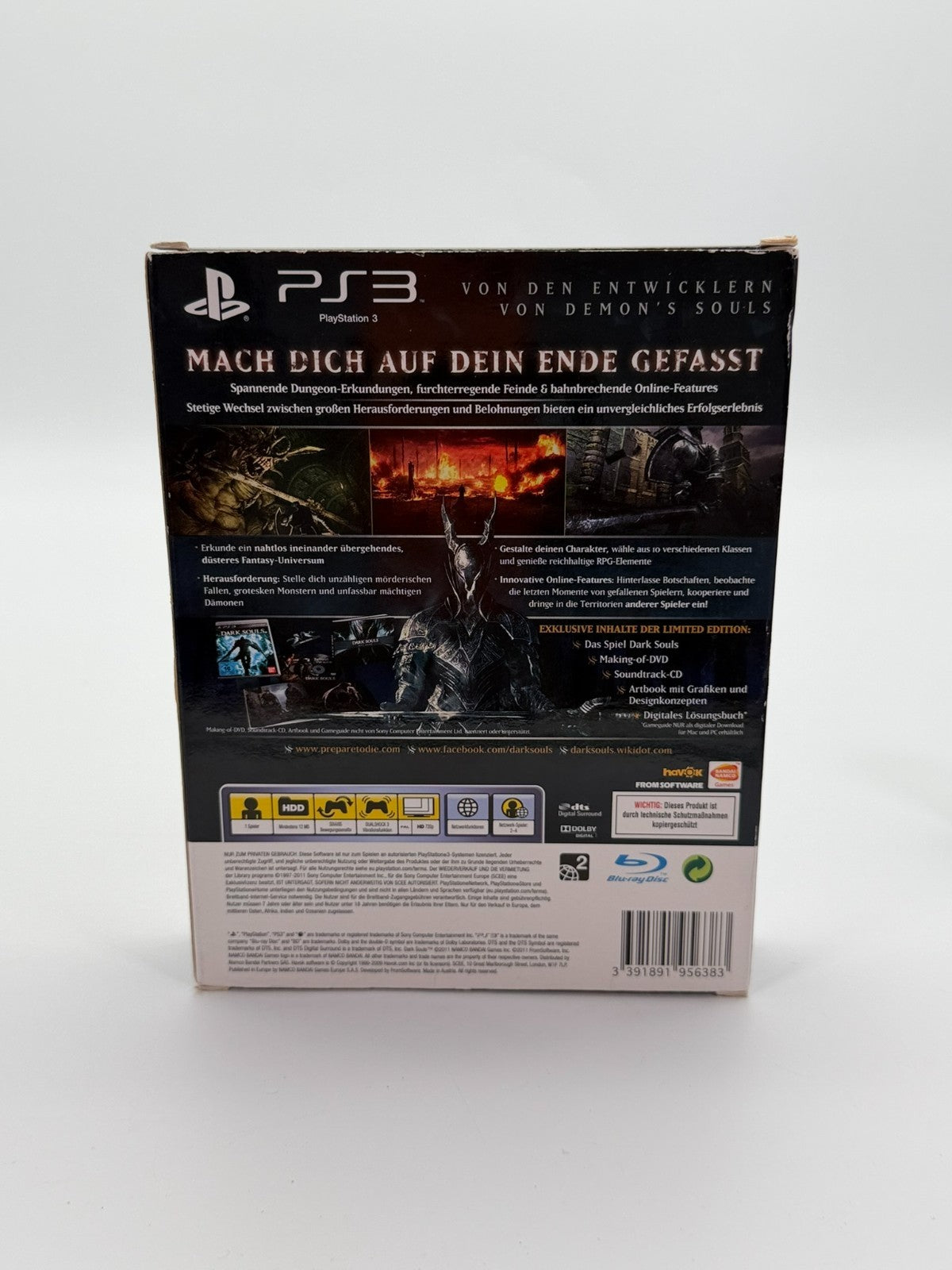 Dark Souls Limited Edition Sony Playstation 3 Sehr gut CIB OVP