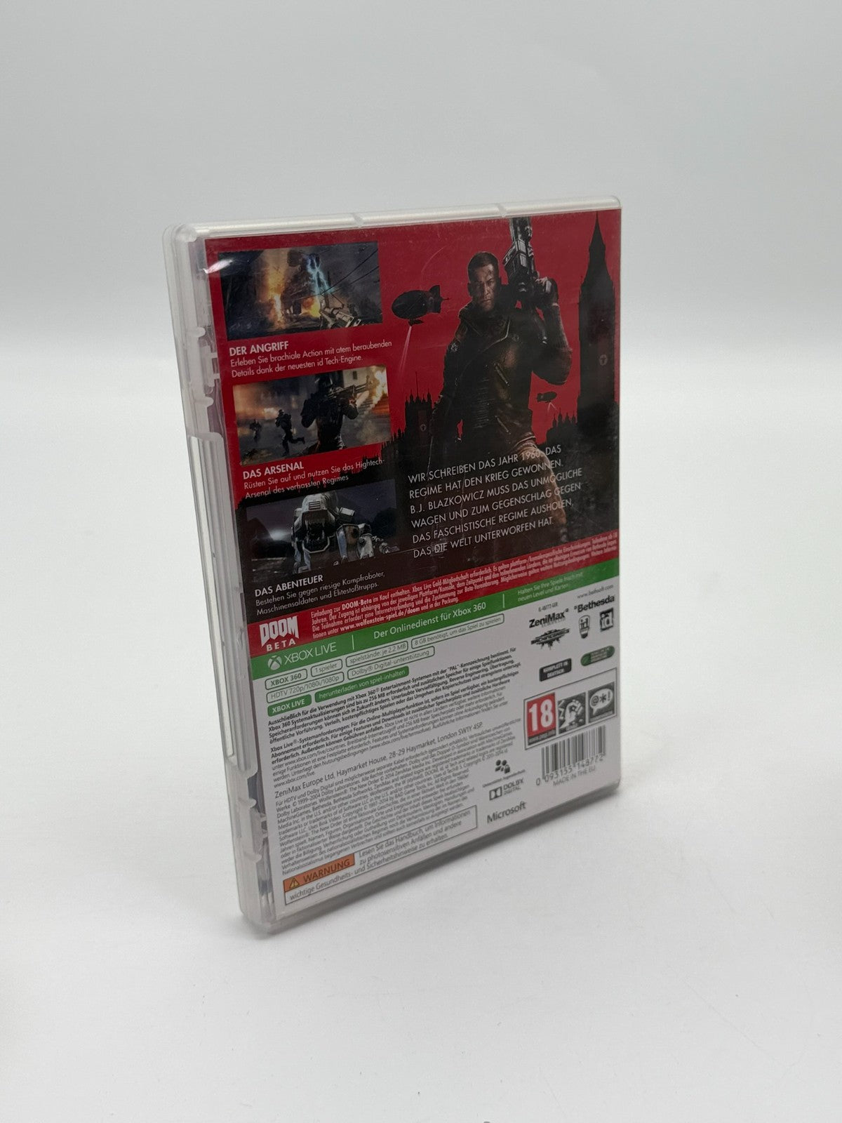 Wolfenstein The New Order Microsoft XBox 360 Very good condition OVP CIB