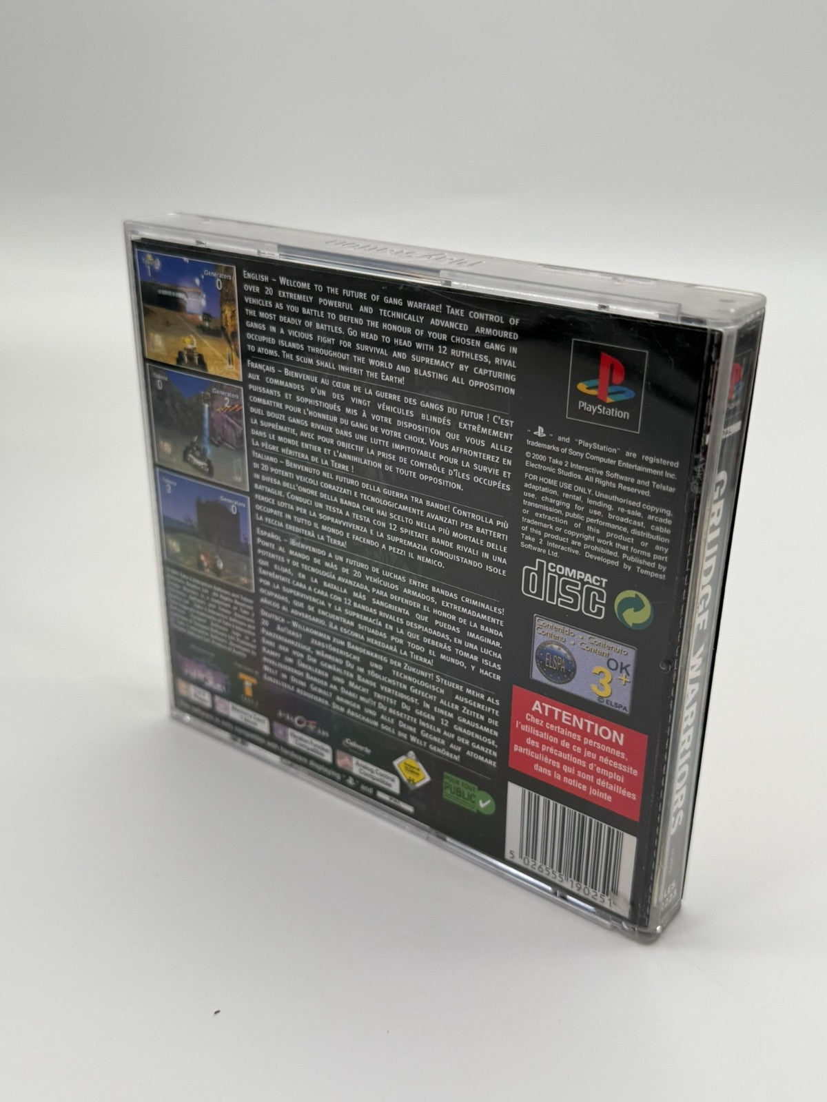 Grudge Warriors Sony Playstation 1 bon état CIB OVP