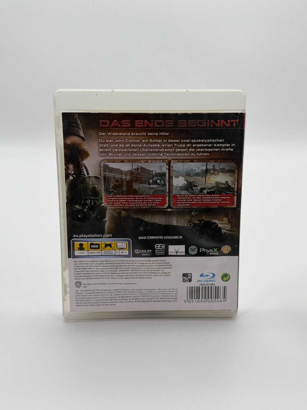 Terminator Die Erlösung Sony Playstation 3 guter Zustand CIB OVP