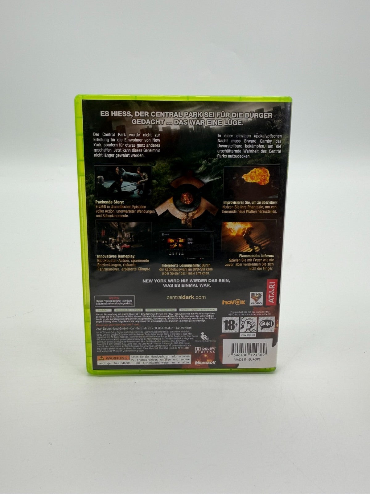 Alone In The Dark Microsoft XBox 360 Acceptable Condition CIB OVP