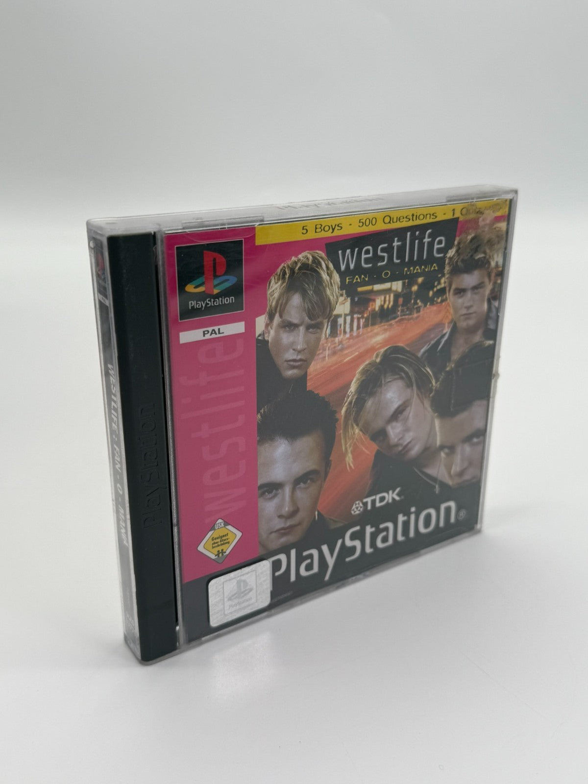 Westlife Fan-O-Mania Sony Playstation 1 Good Condition CIB OVP