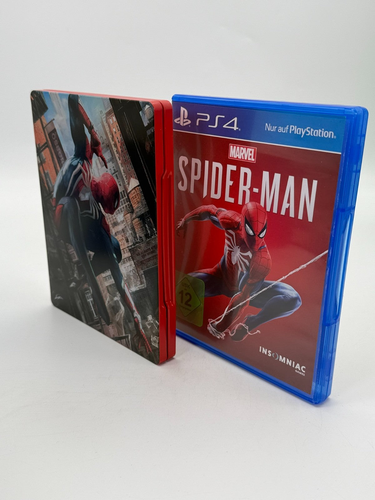 Spider Man + Steelbook Sony Playstation 4 Très bon état CIB OVP