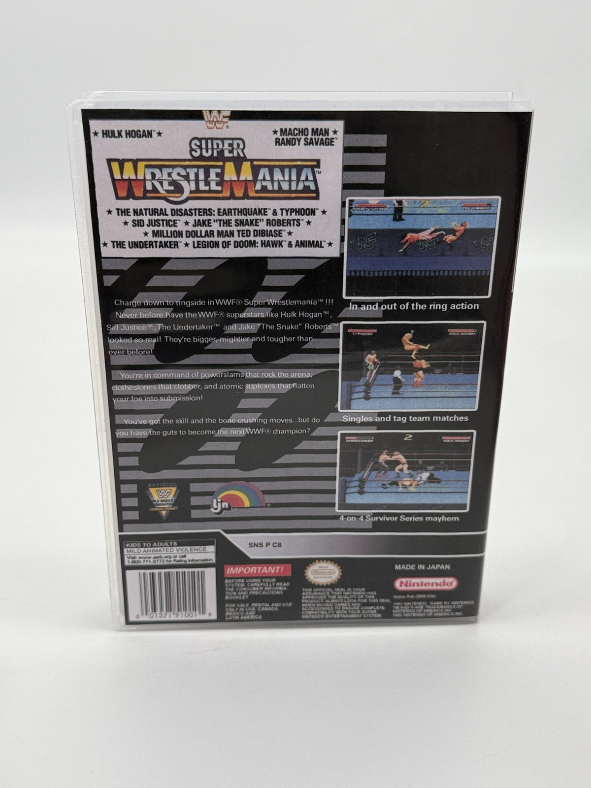 WWF Super Wrestlemania Super Nintendo SNES NTSC-U/C Good - Very Good