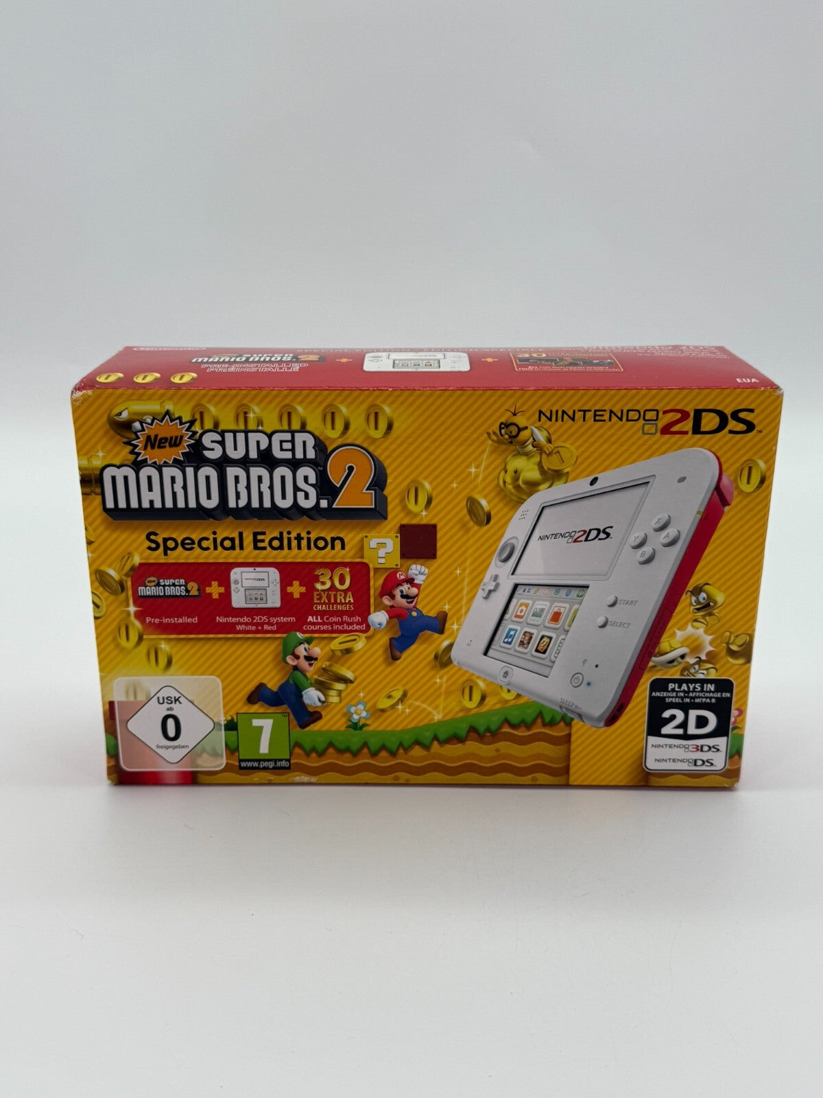 Nintendo 2DS New Super Mario Bros. 2 Special Edition Neu & Unbenutzt Selten