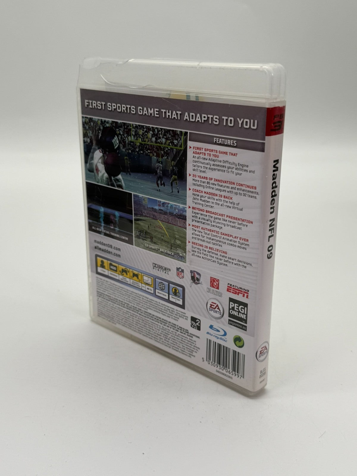 Madden NFL 09 Sony Playstation 3 guter Zustand CIB OVP
