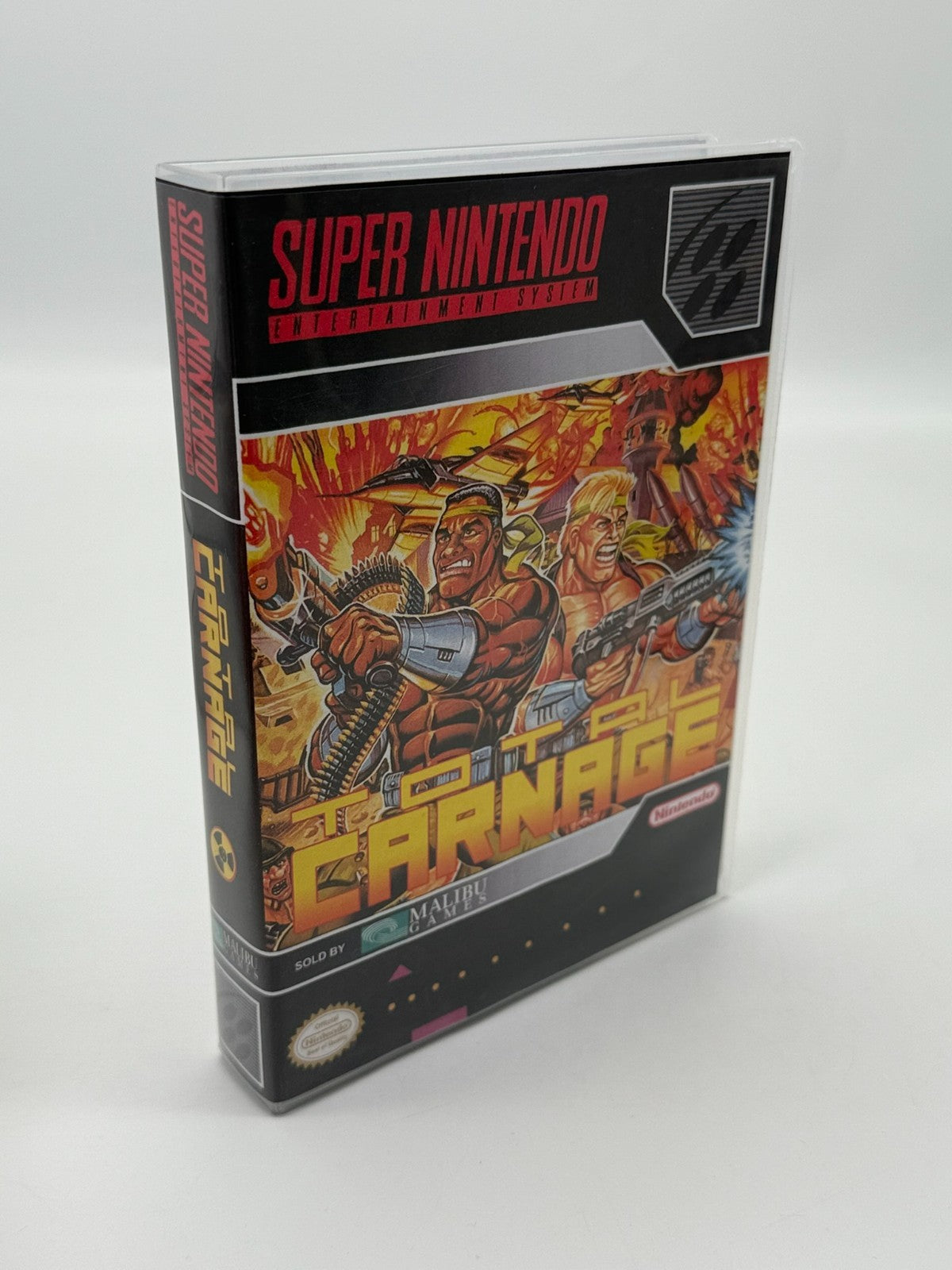 Total Carnage Super Nintendo SNES NTSC-U/C bon - Très bon notice + cartouche