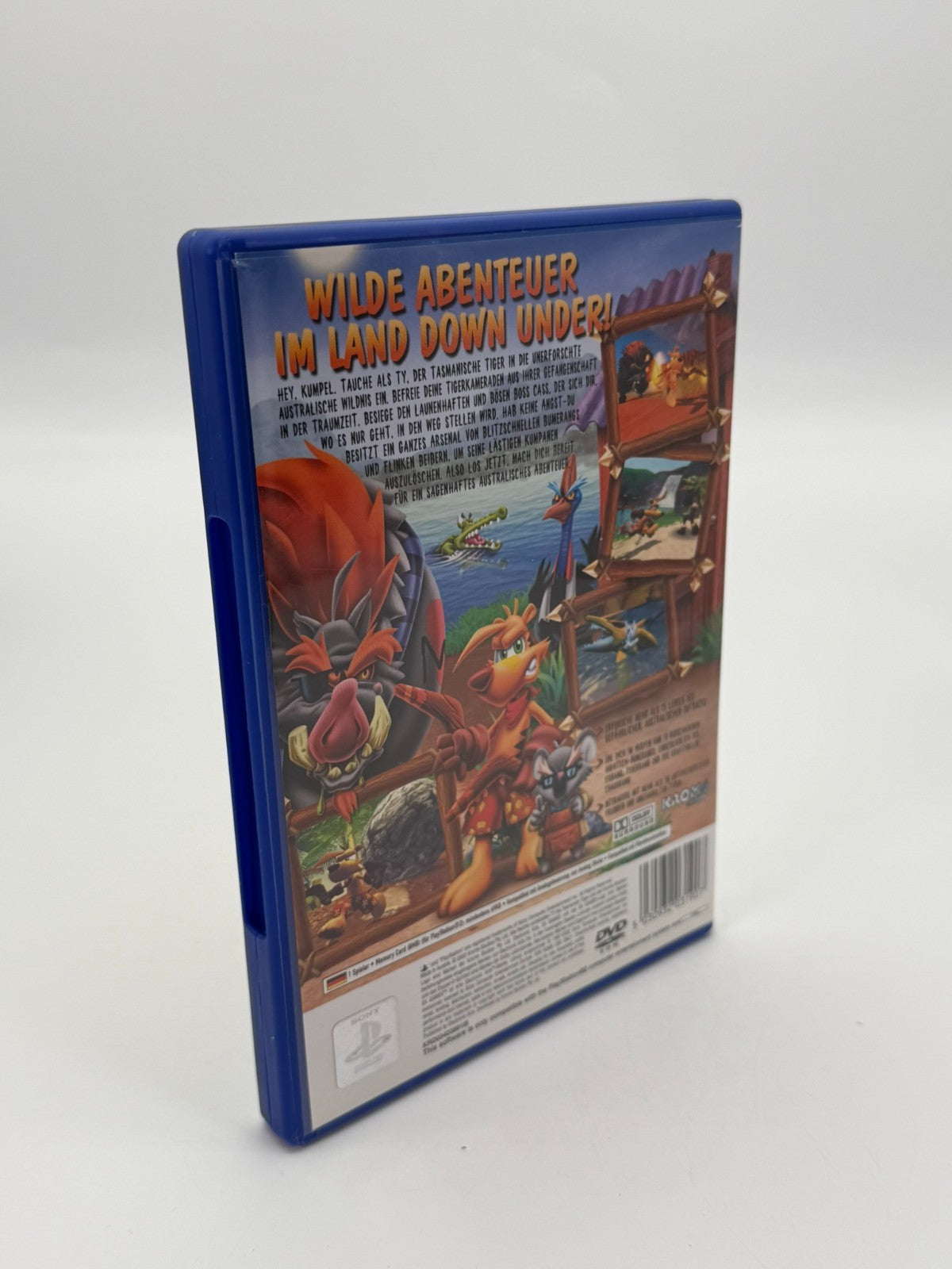 TY The Tasmanian Tiger Sony Playstation 2 Sehr guter Zustand CIB OVP