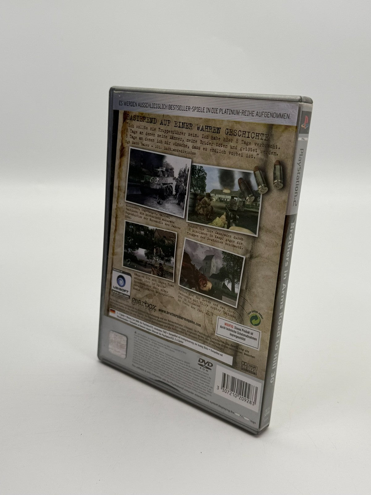 Brothers in Arms Road to Hill 30 Sony Playstation 2 bon état emballage d'origine