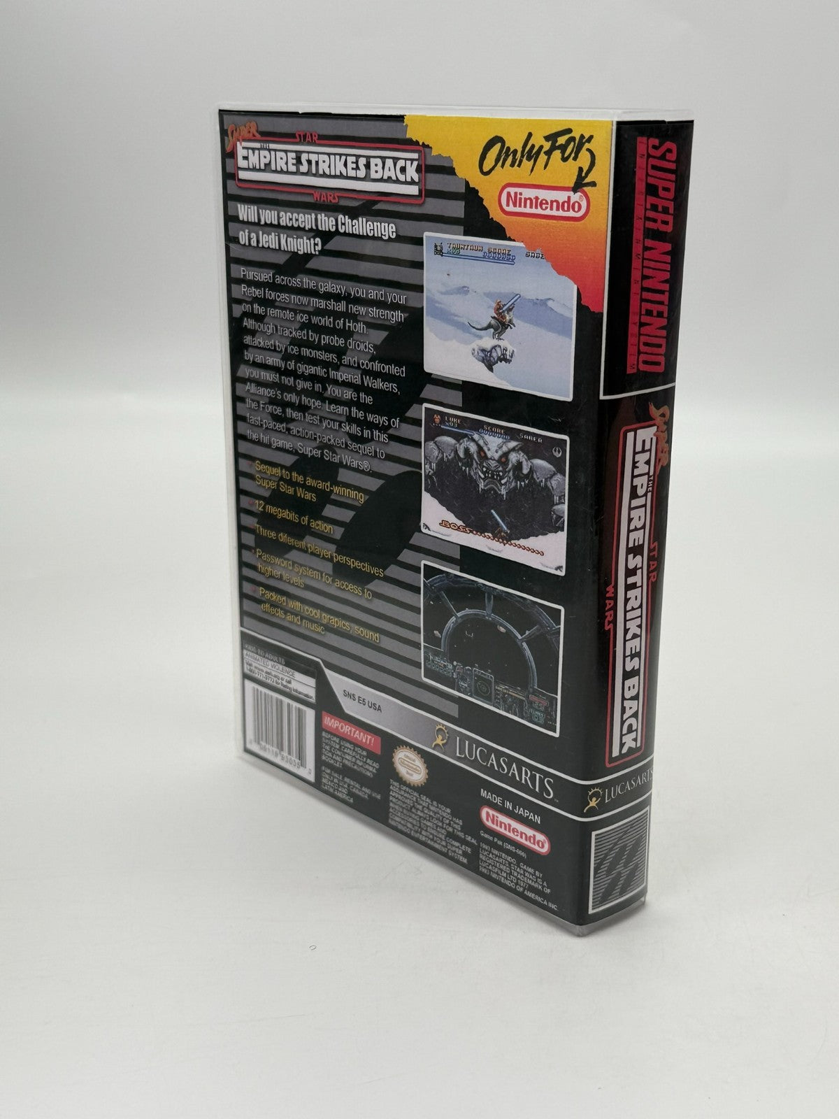 Super Star Wars The Empire Strikes Back Super Nintendo SNES NTSC-U/C