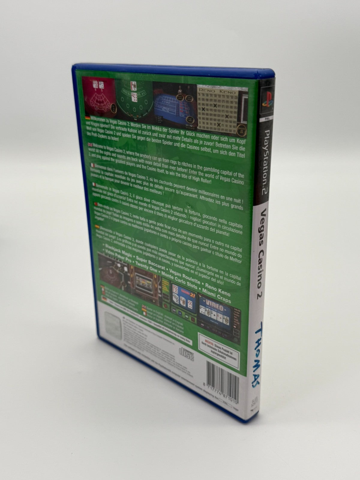 Vegas Casino 2 Sony Playstation 2 bon état CIB OVP