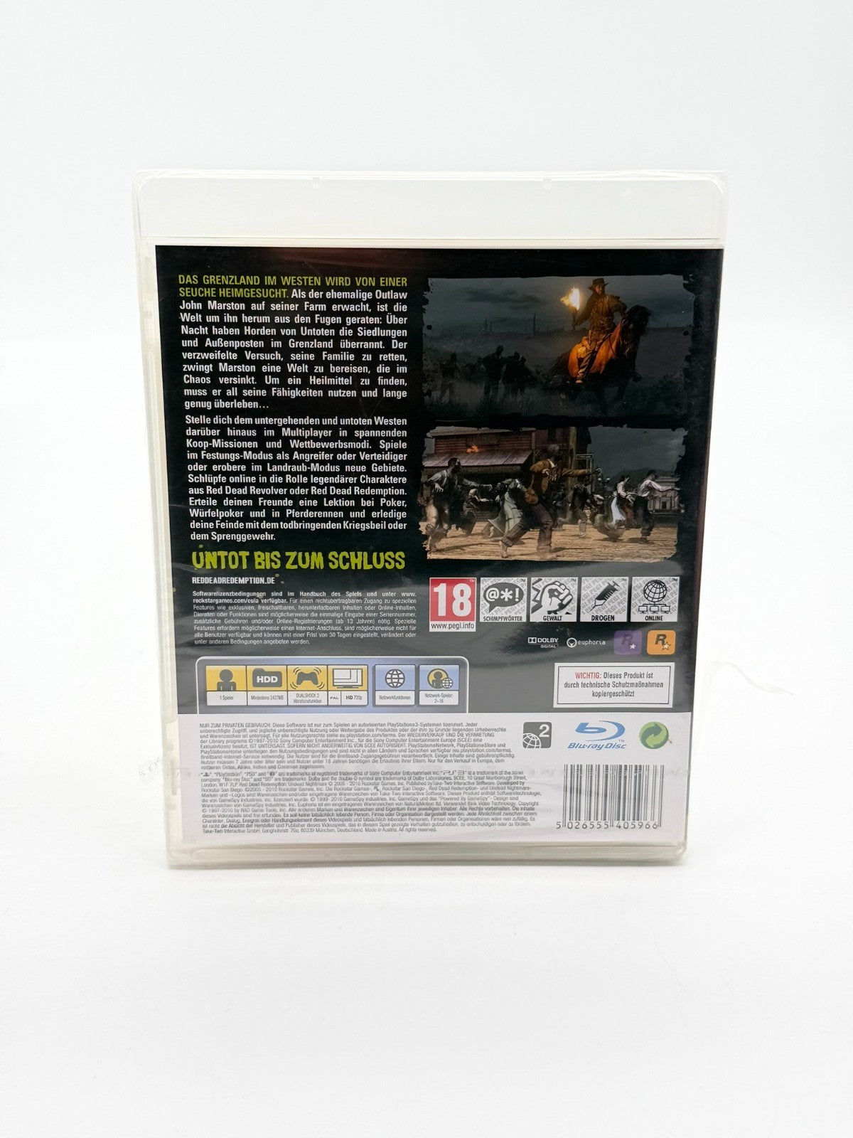 Red Dead Redemption Undead Nightmare Sony Playstation 3 Factory Sealed Neu