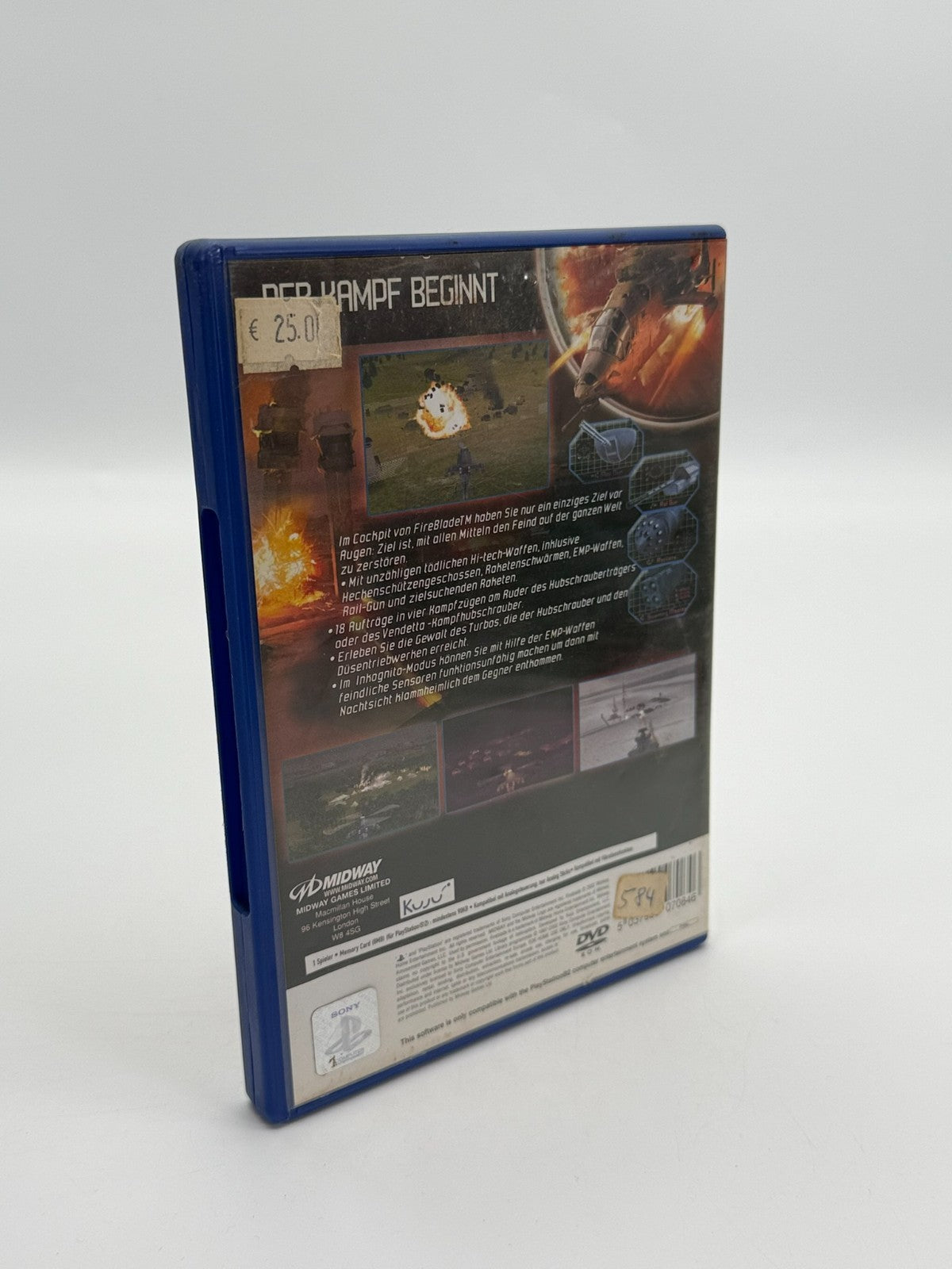 Fireblade Sony Playstation 2 guter Zustand CIB OVP