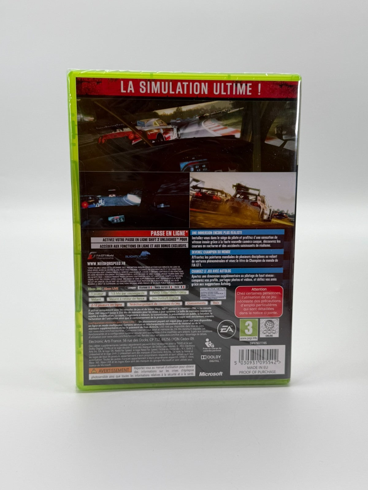 Shift 2 Unleashed Microsoft XBox 360 Neu Factory Sealed CIB OVP