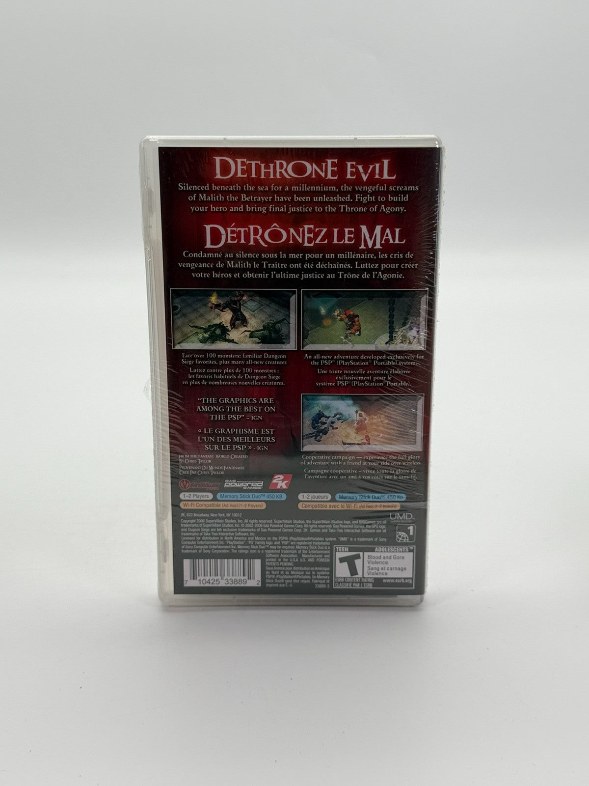 Dungeon Siege Throne Of Agony Sony PSP Neu Re-Sealed CIB OVP