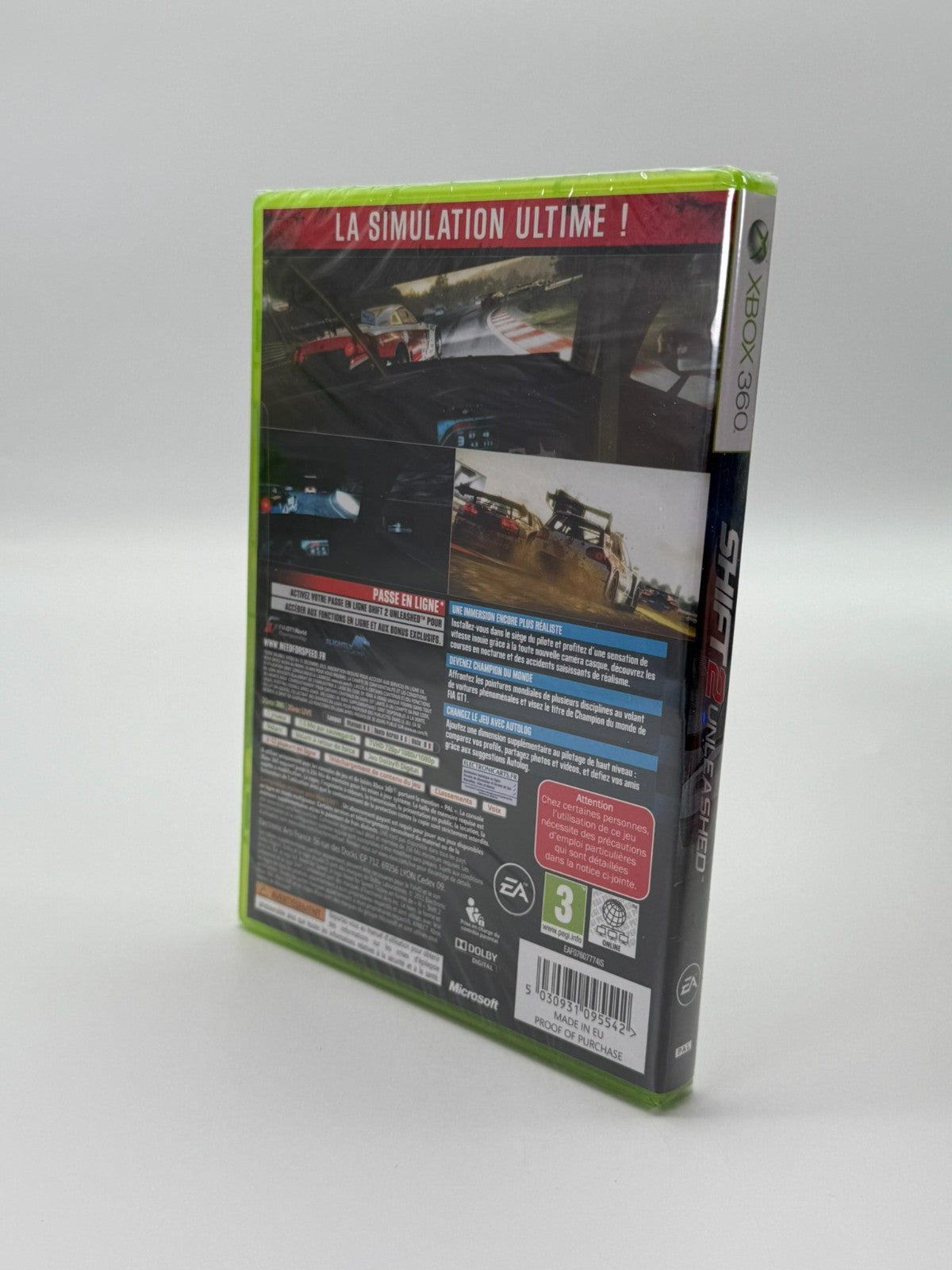 Shift 2 Unleashed Microsoft XBox 360 Neu Factory Sealed CIB OVP