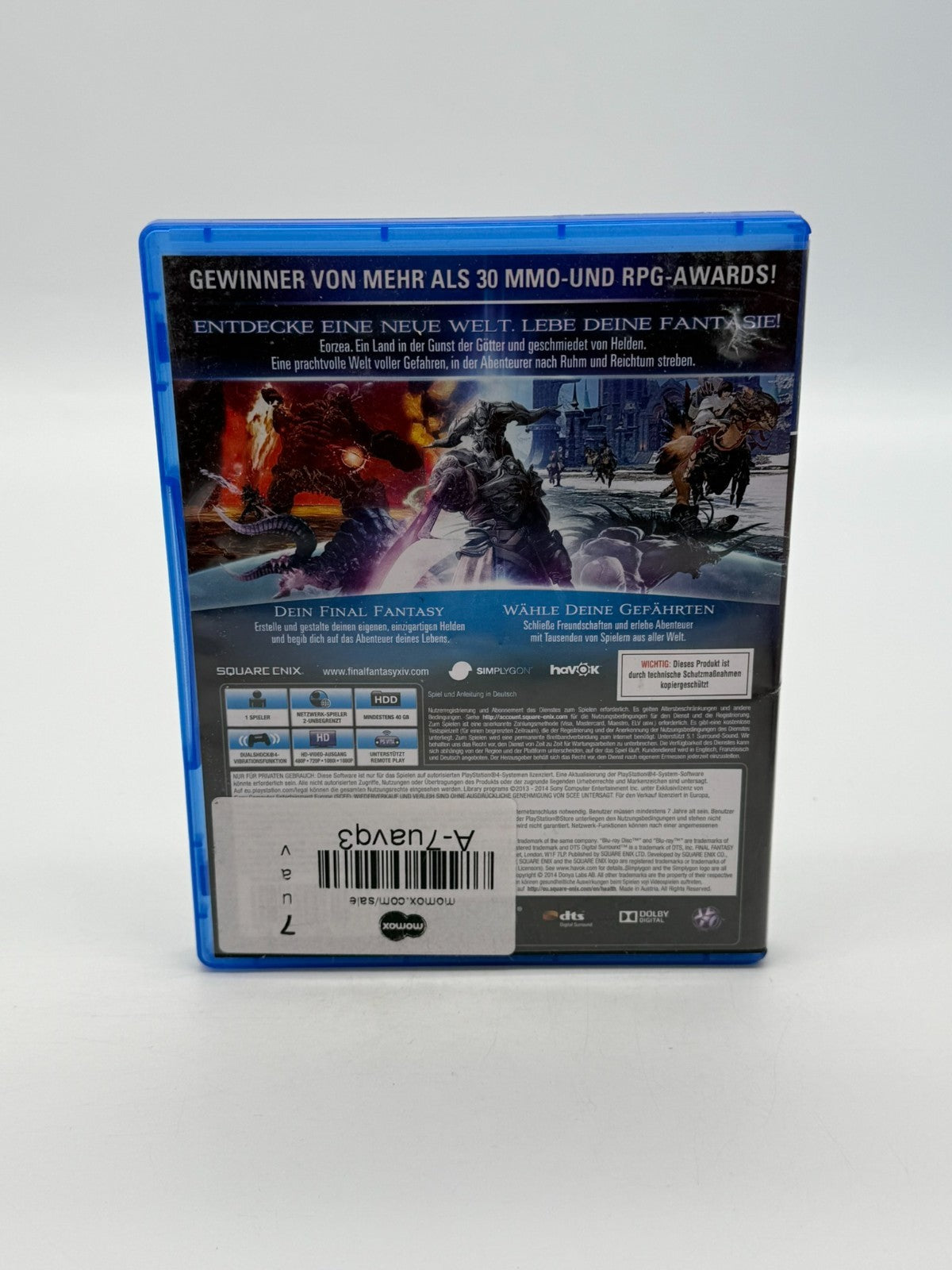 Final Fantasy XIV Online: A Realm Reborn Sony Playstation 4 Très bon état