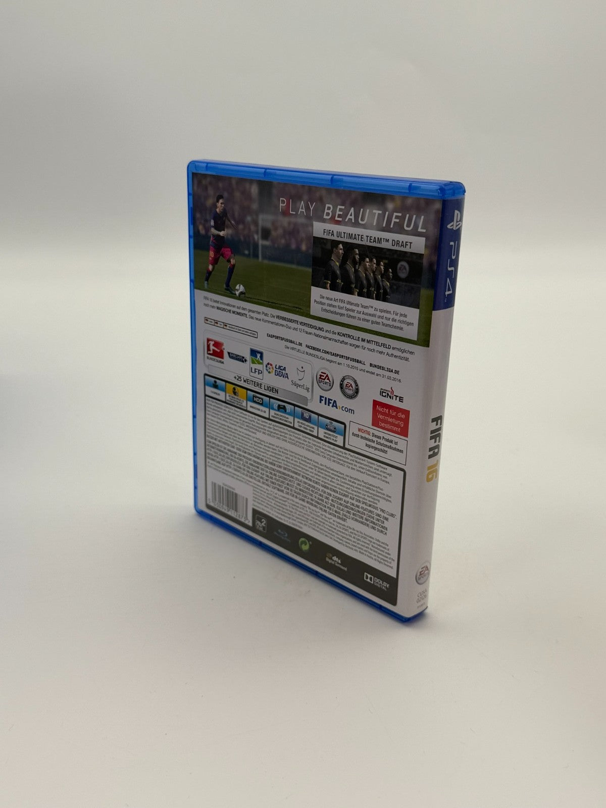 FIFA 16 Steelbook Edition Sony Playstation 4 guter Zustand CIB OVP