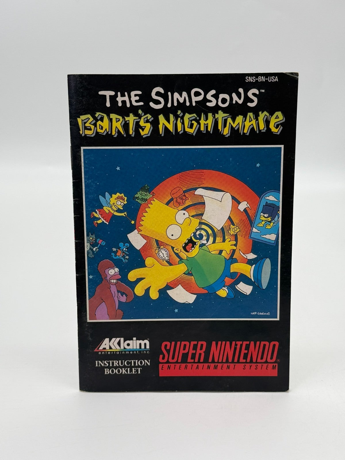 The Simpsons Barts Nightmare Super Nintendo SNES NTSC-U/C Guter Zustand