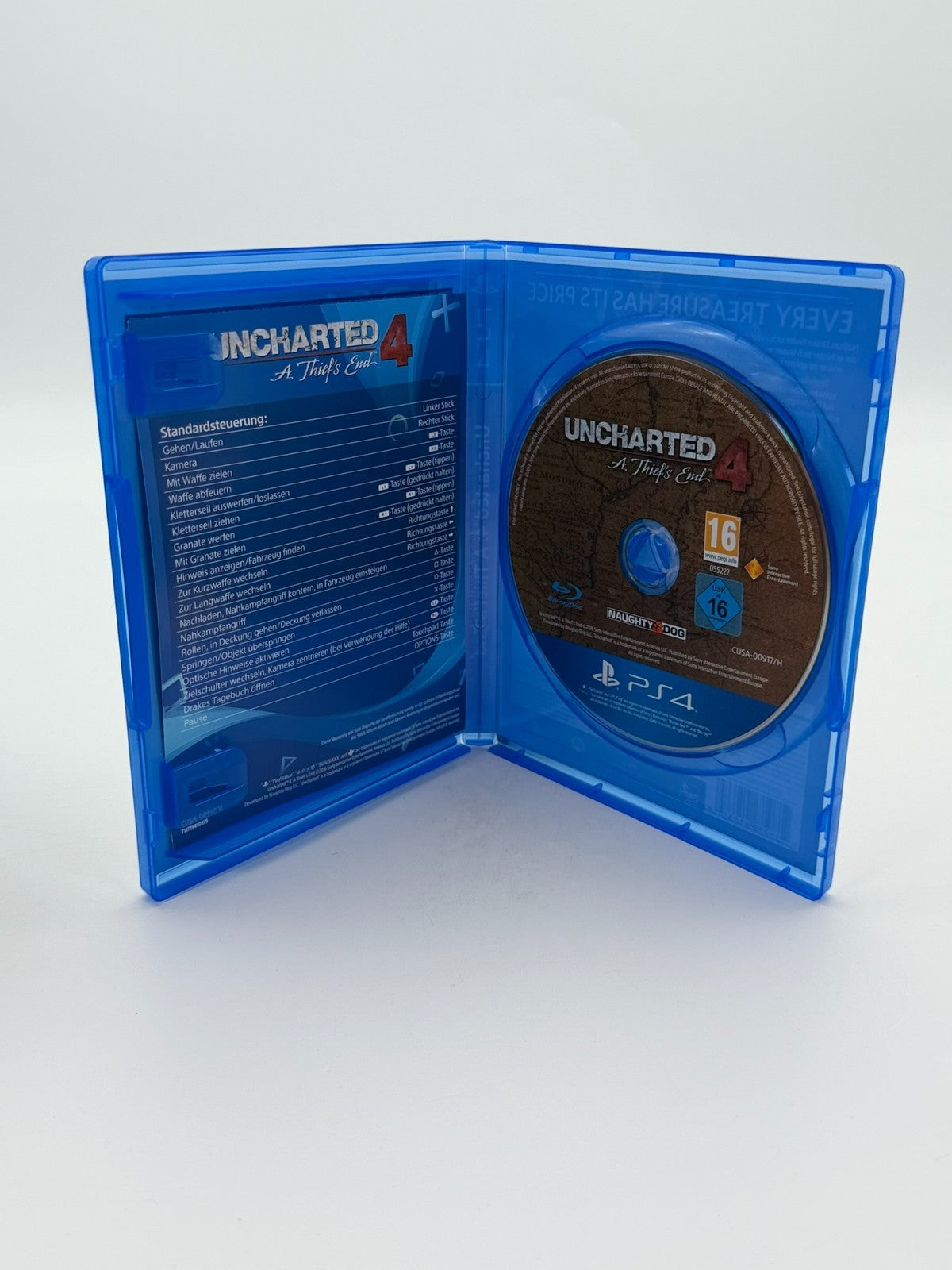 Uncharted 4 A Thiefs End Sony Playstation 4 guter Zustand CIB OVP