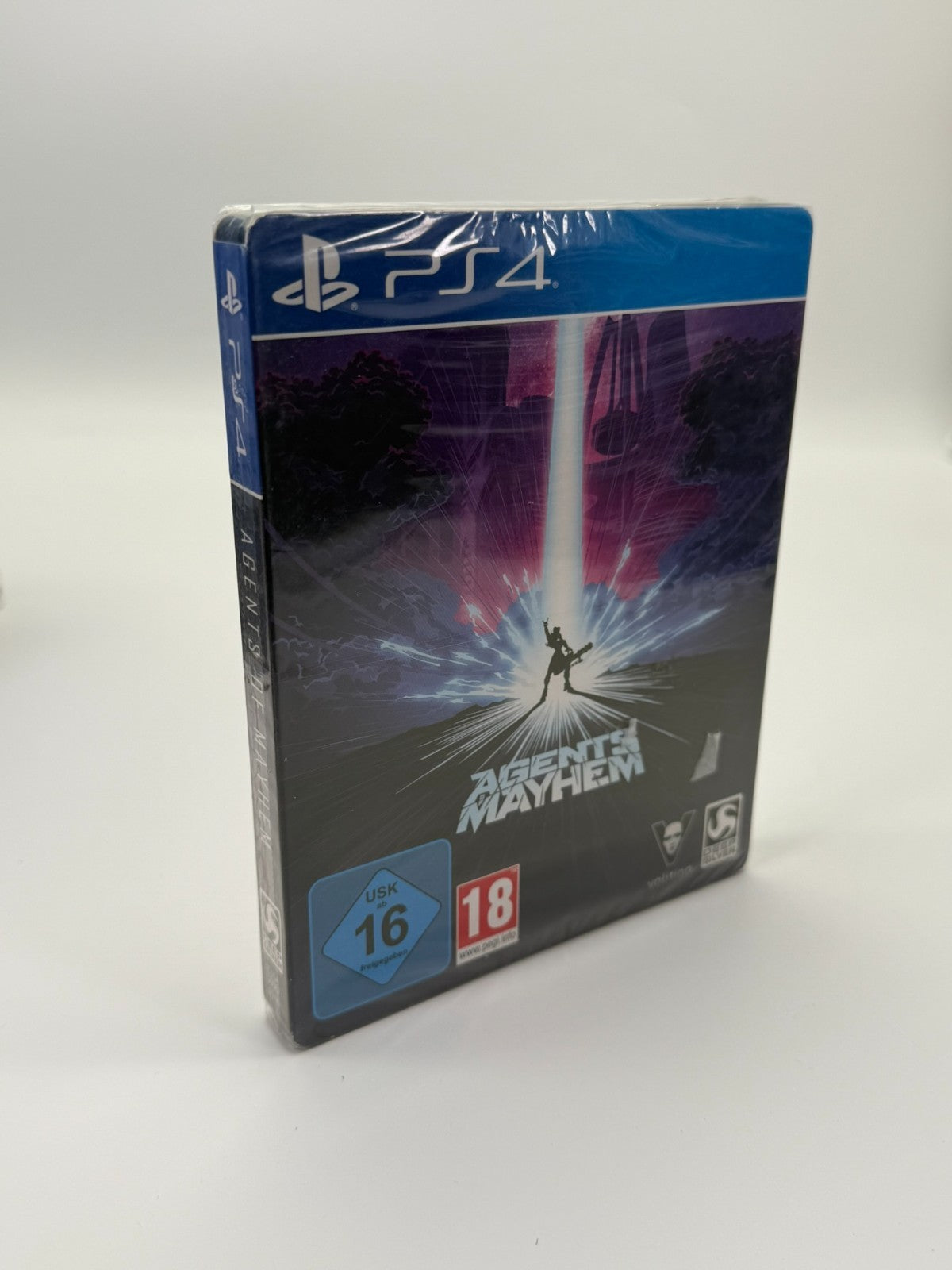 Agents Mayhem Steelbook Edition Sony Playstation 4 Factory Seaeld CIB OVP