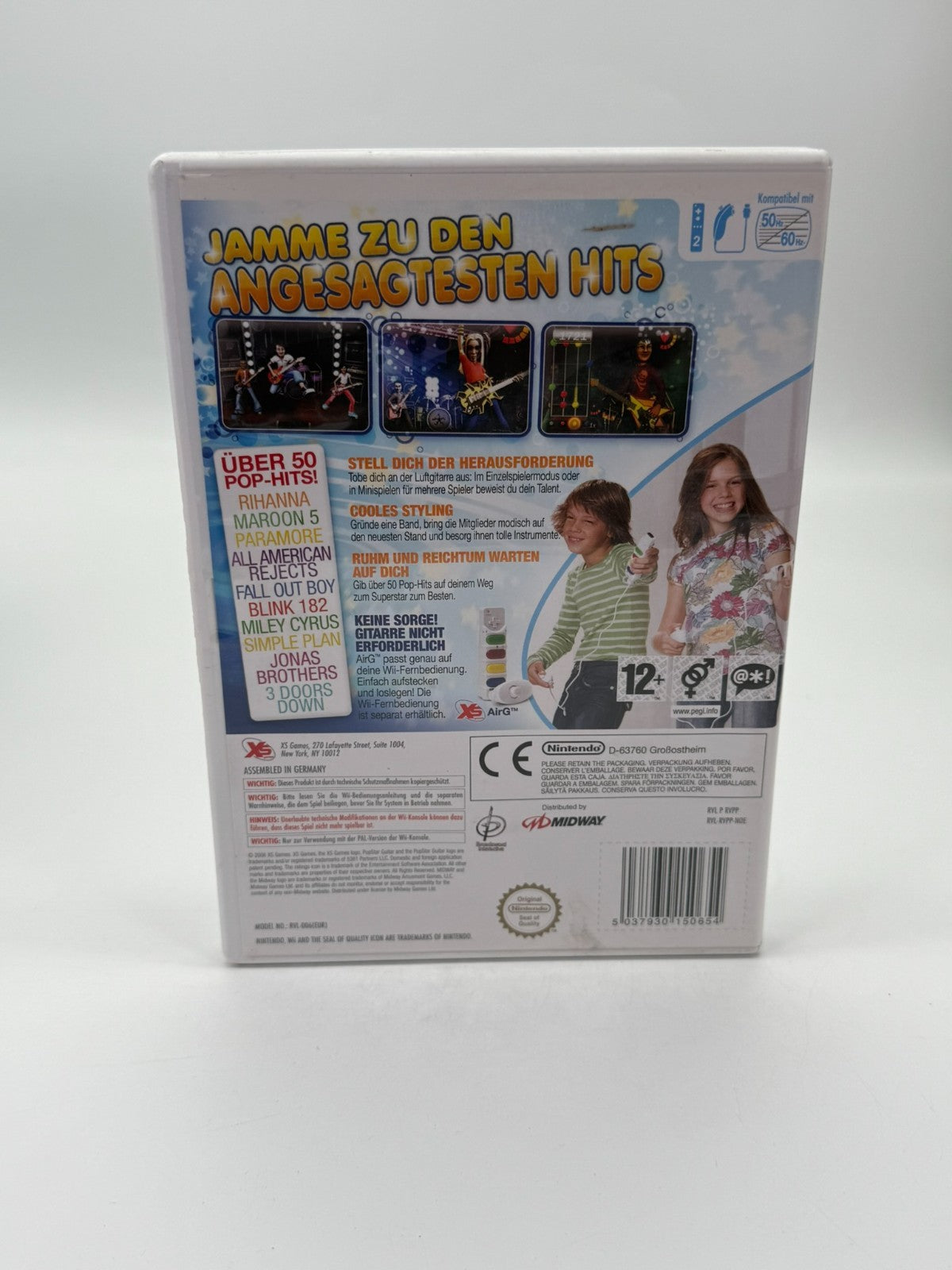 Popstar Guitar Nintendo Wii guter Zustand CIB OVP
