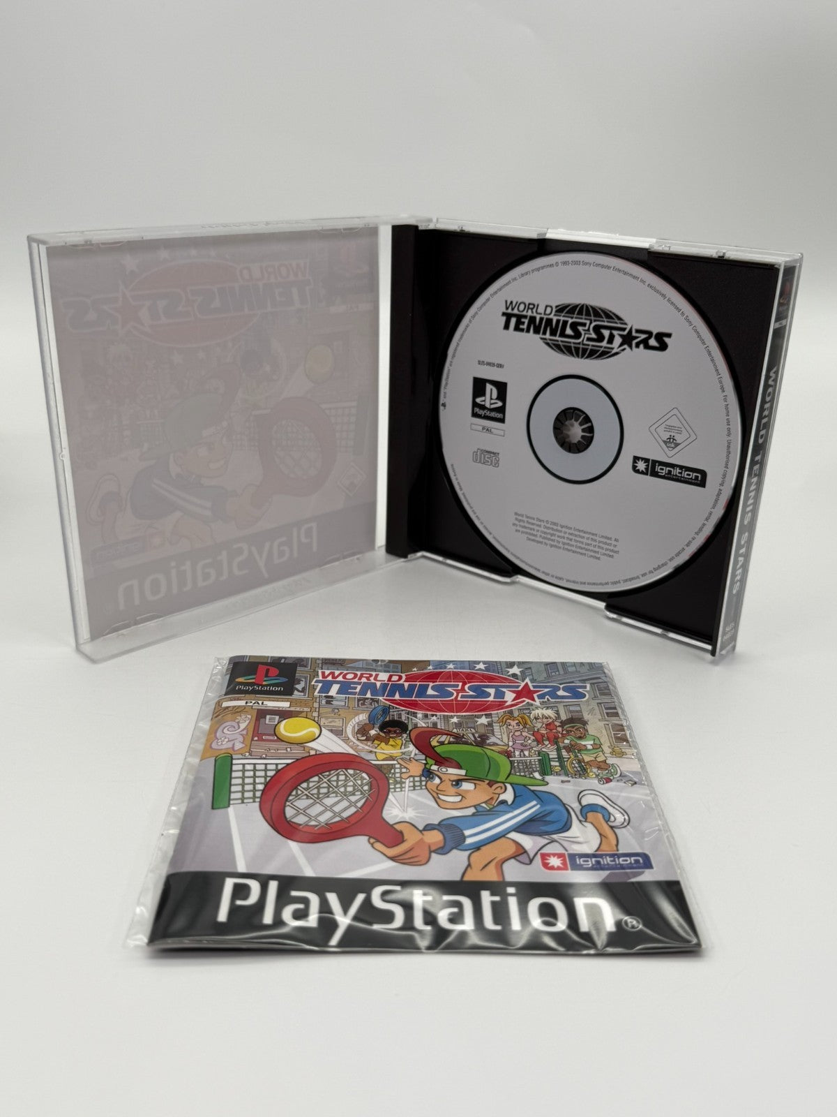World Tennis Stars Sony Playstation 1 Good Condition CIB OVP