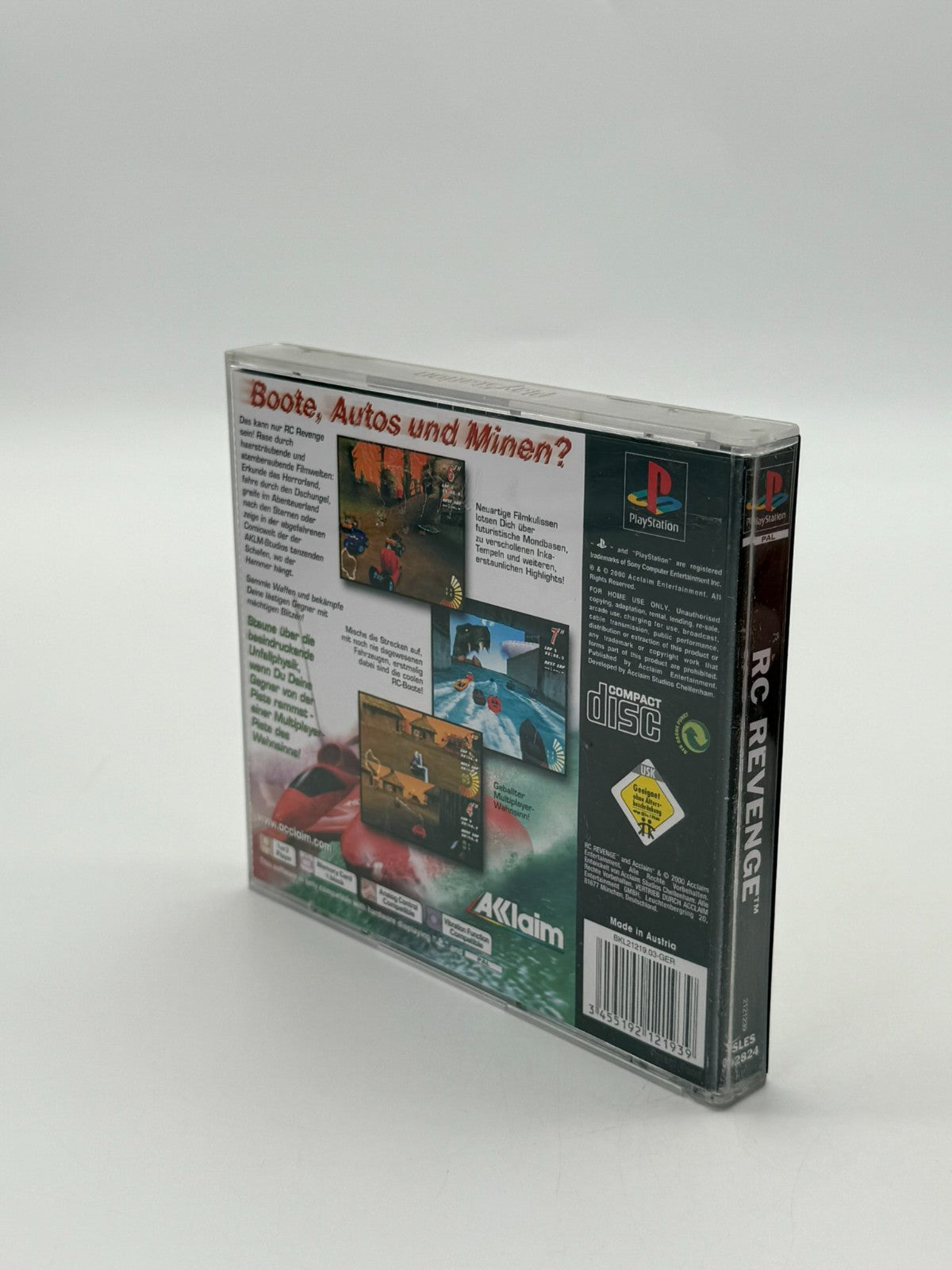 RC Revenge Sony Playstation 1 PS1 PSX PsOne akzeptabler Zustand CIB OVP