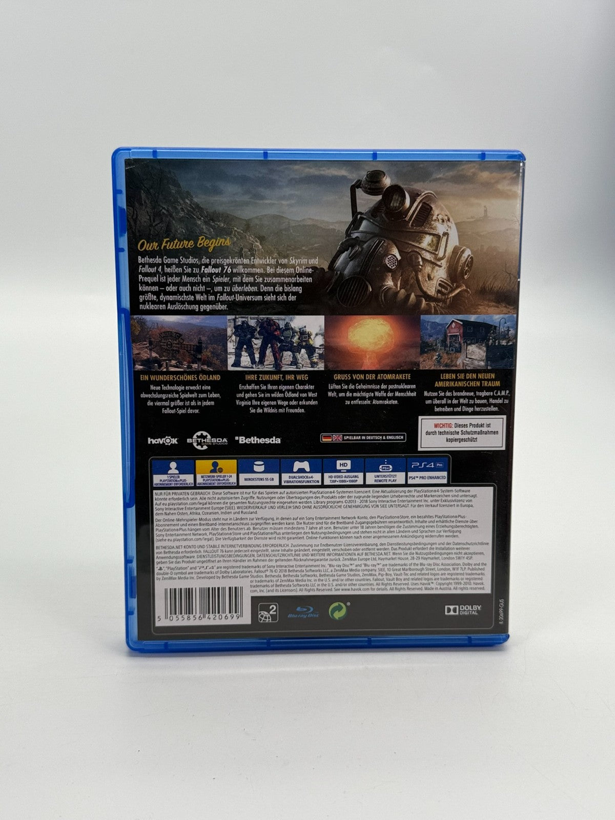 Fallout 76 Sony PlayStation 4 Very Good Condition CIB OVP