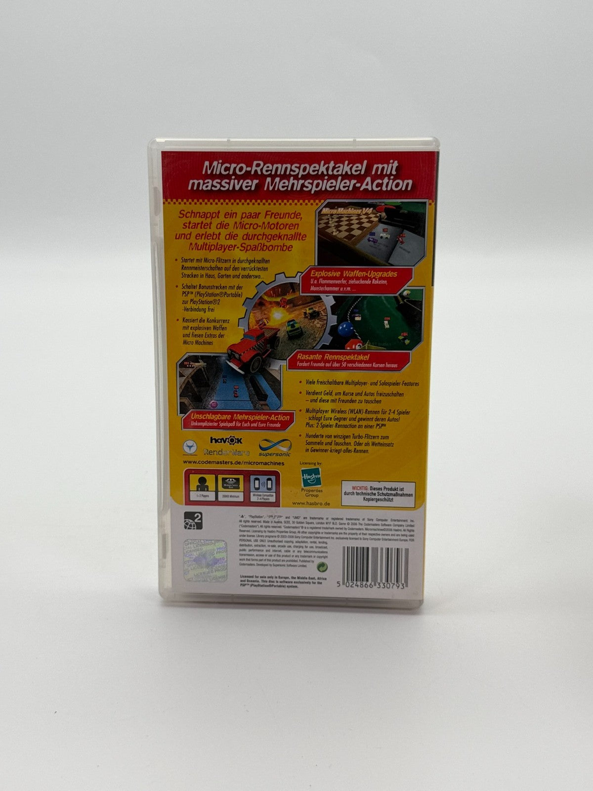 Micro Machines v4 Sony PSP Sehr guter Zustand CIB OVP