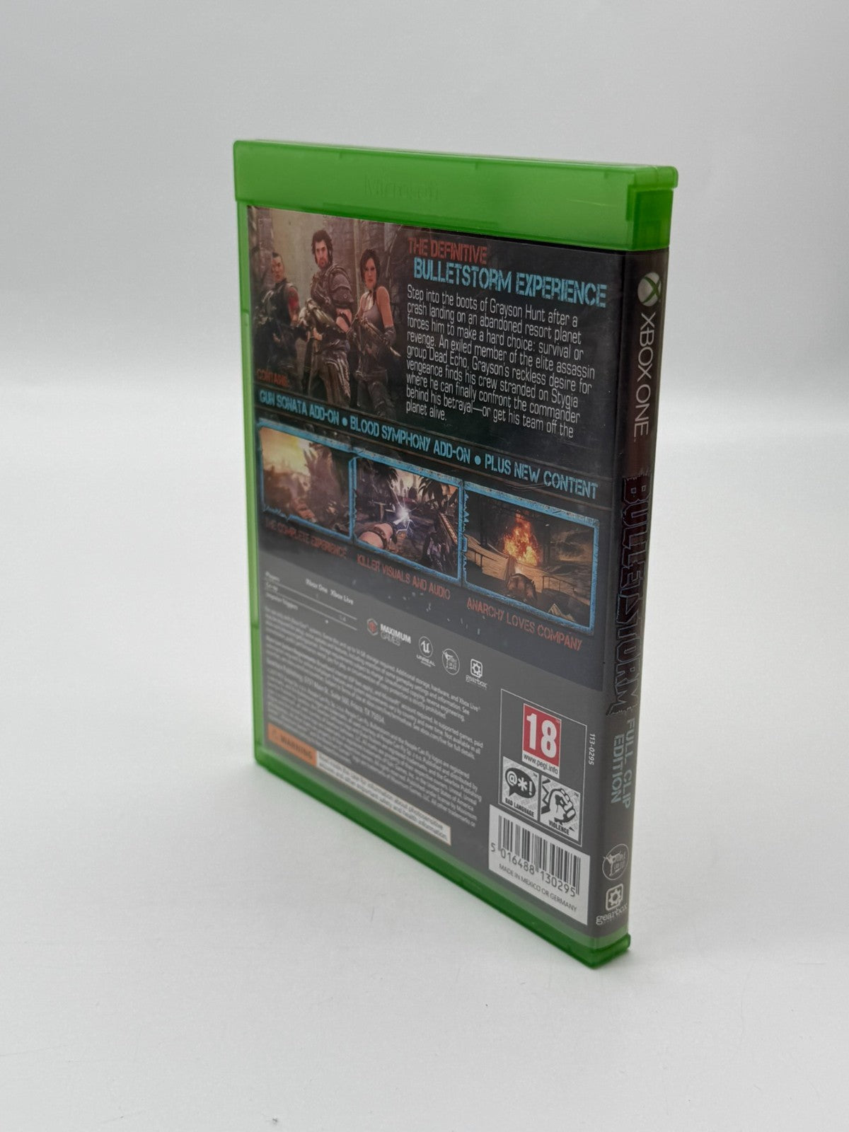 Bulletstorm Full Clip Edition Microsoft Xbox One Mint Condition CIB OVP