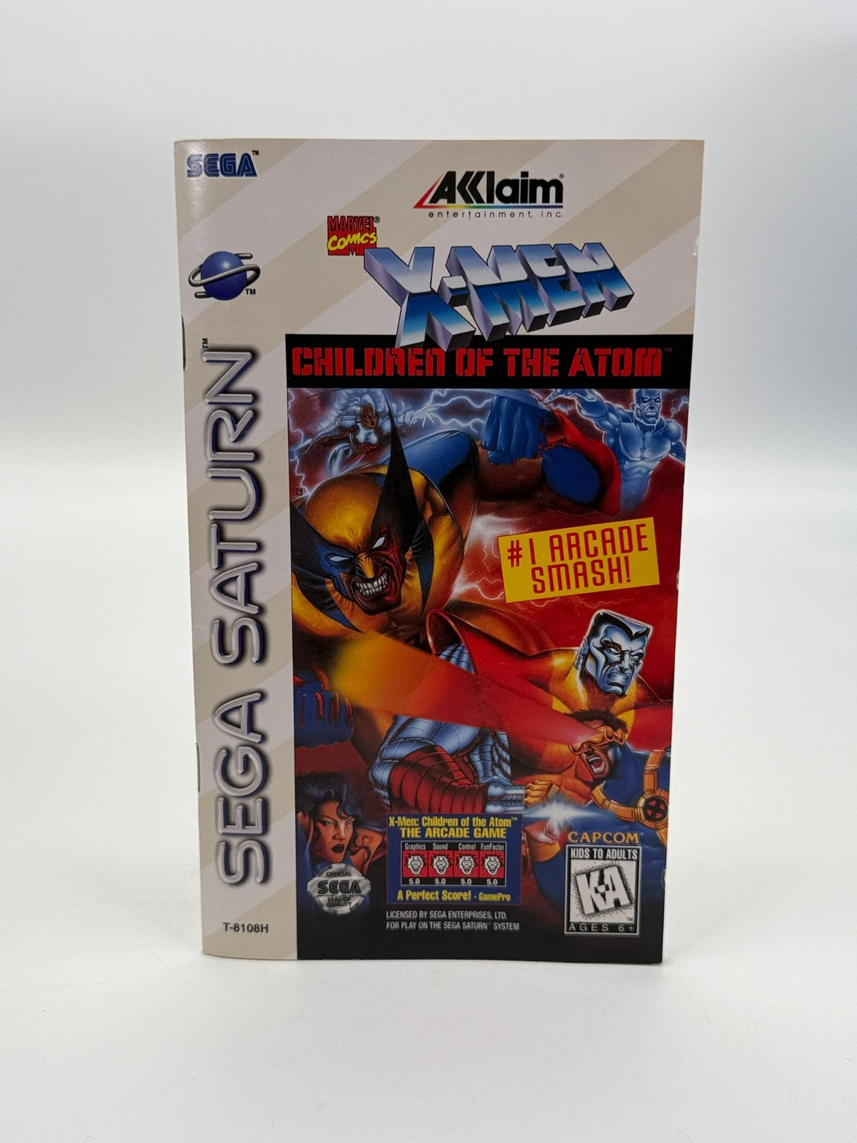 X-Men Children Of The Atom Sega Saturn NTSC-U/C guter Zustand CIB OVP Long Box