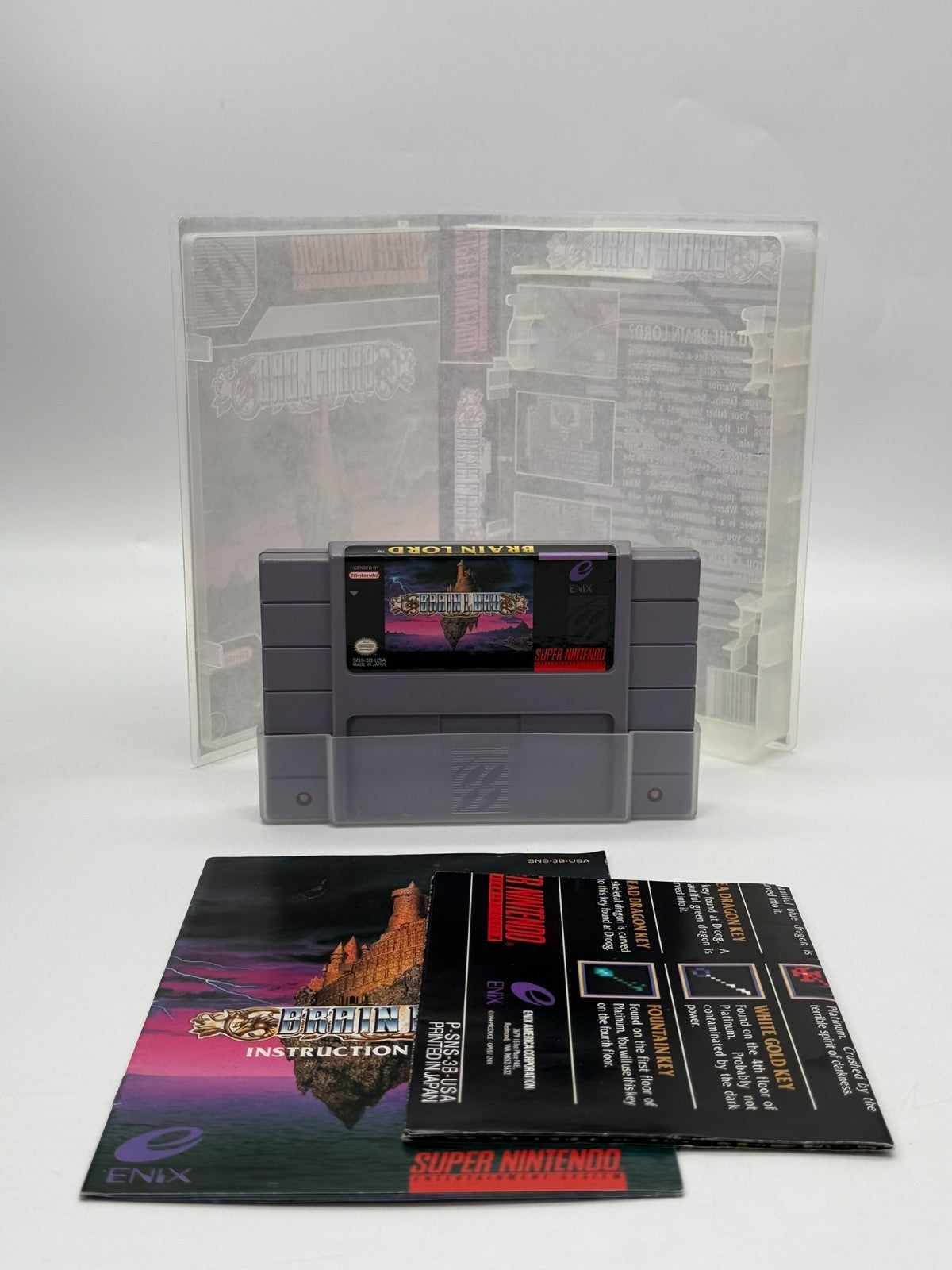 Brain Lord Super Nintendo SNES NTSC-U/C guter Zustand Modul + Anleitung