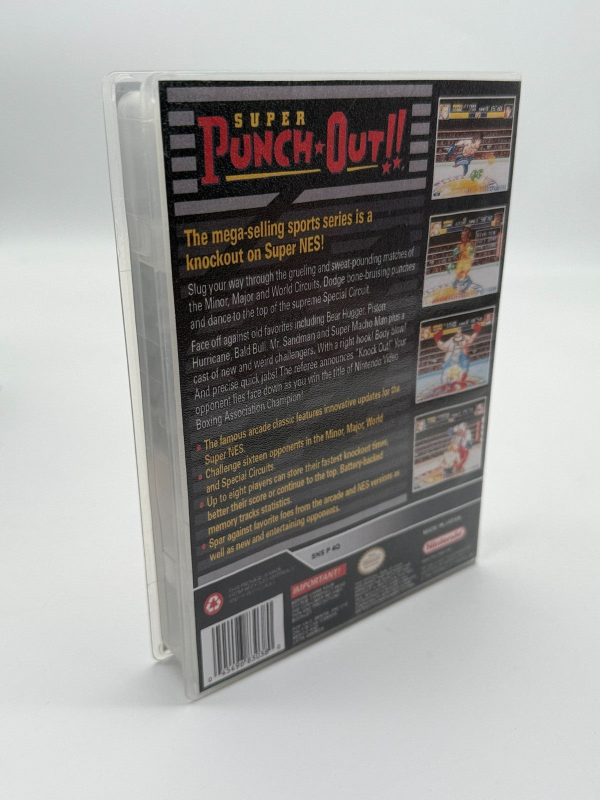 Super Punch Out Super Nintendo SNES NTSC-U/C bon état
