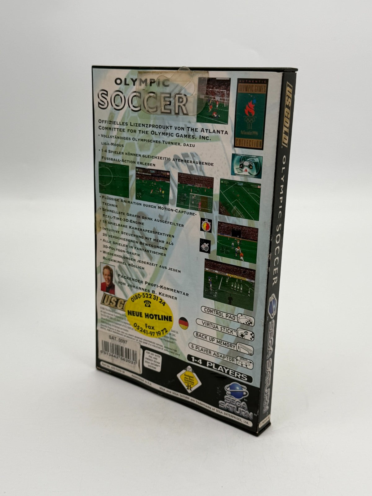Olympic Soccer Sega Saturn bon état CIB OVP