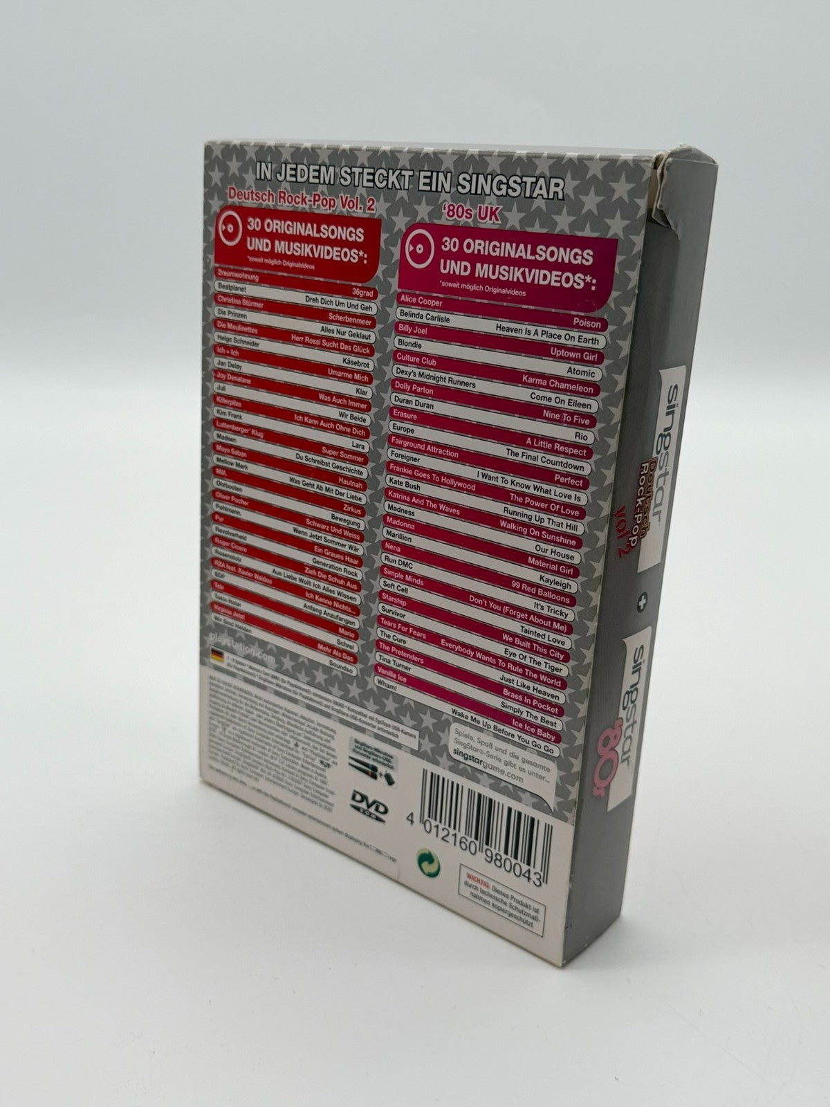 Singstar Double Pack : Deutsch Rock-Pop Vol 2 Sony Playstation 2 Très bon état