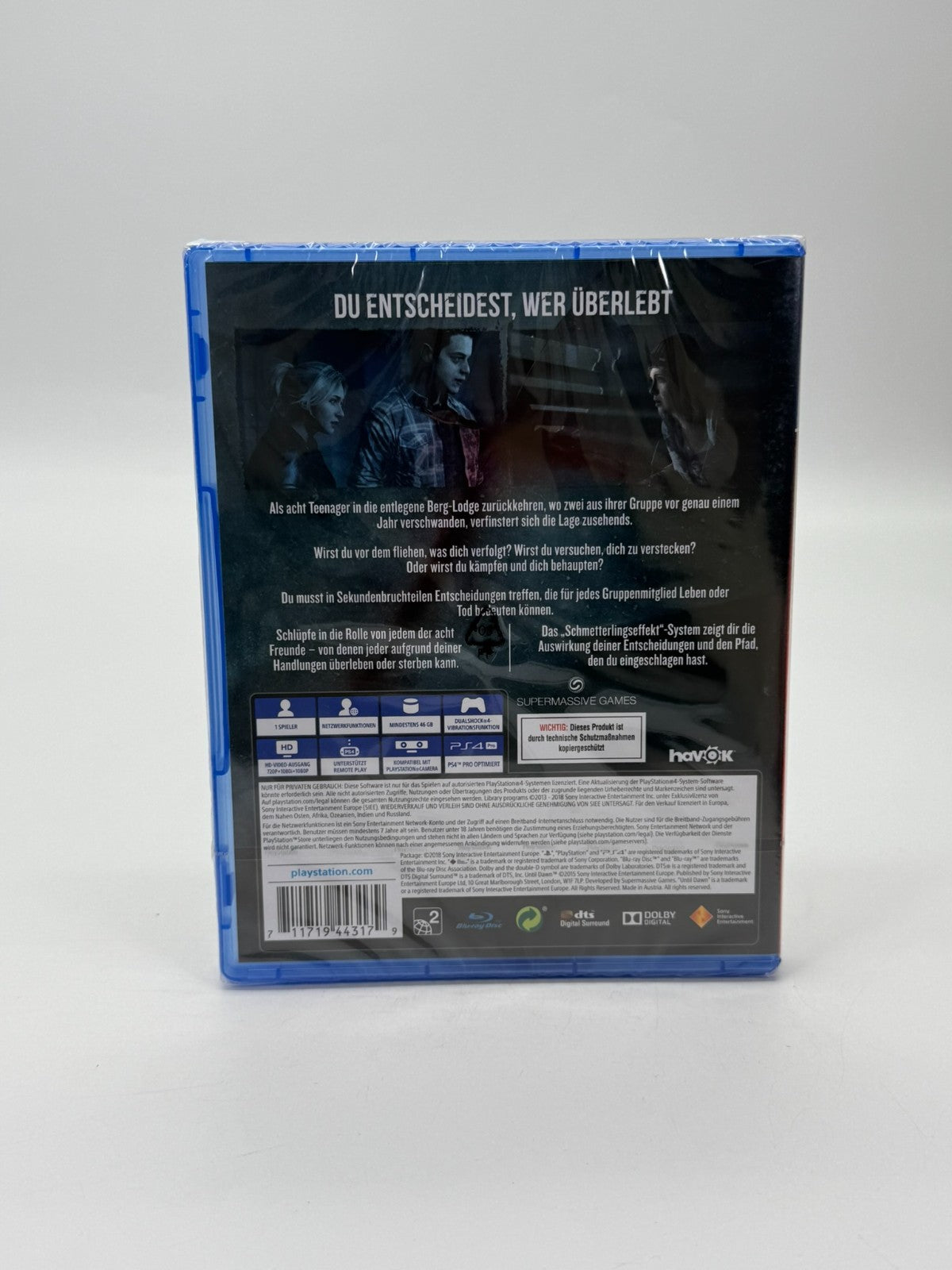 Until Dawn Sony Playstation 4 Neu Factory Sealed CIB OVP
