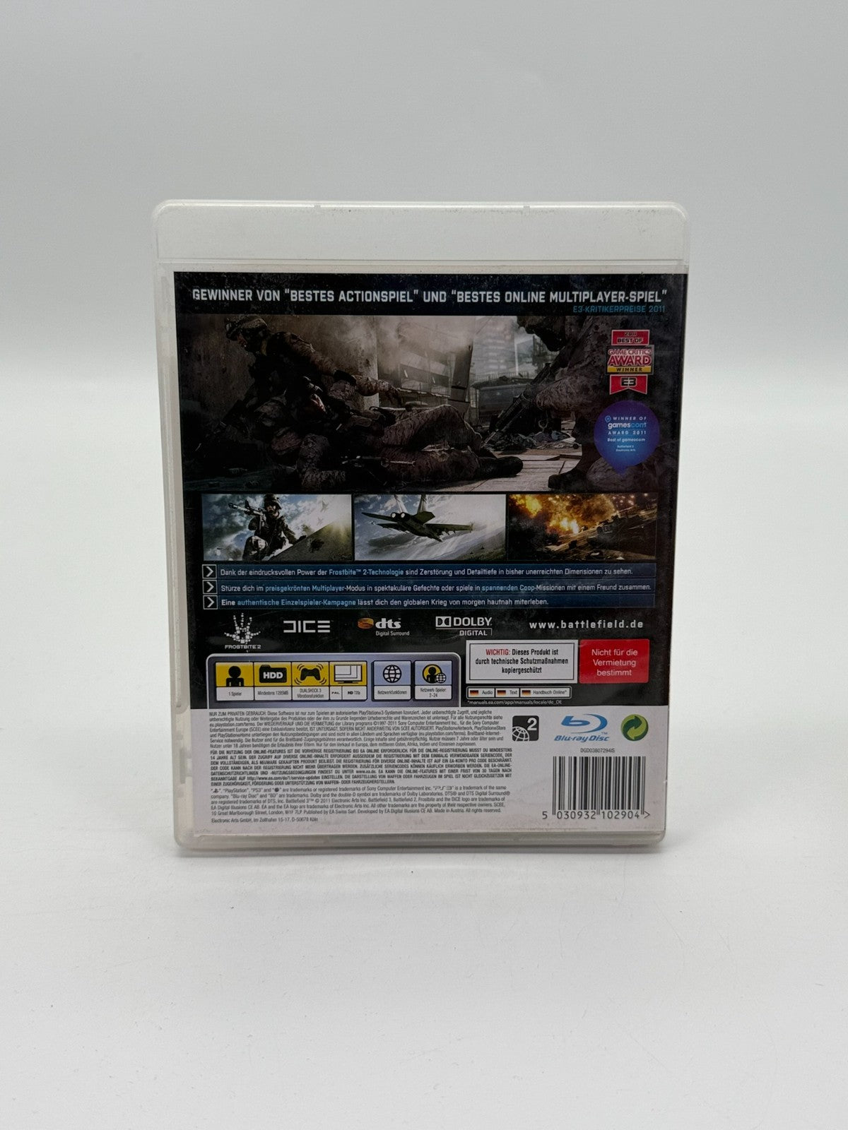 Battlefield 3 Sony Playstation 3 guter Zustand CIB OVP