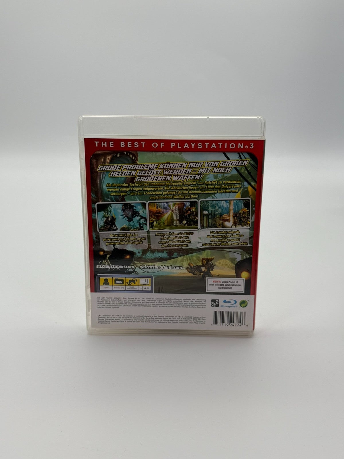 Ratchet & Clank Tools Of Destruction Sony Playstation 3 akzeptabler Zustand OVP