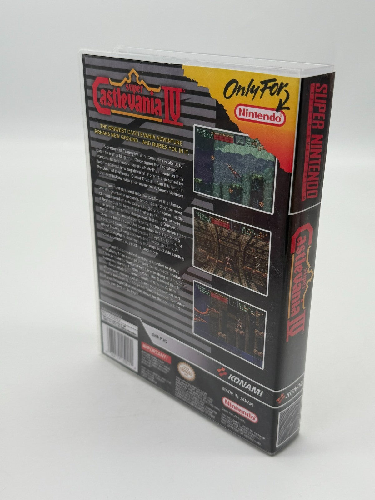 Super Castlevania IV Super Nintendo SNES NTSC-U/C Very Good Manual + Cartridge