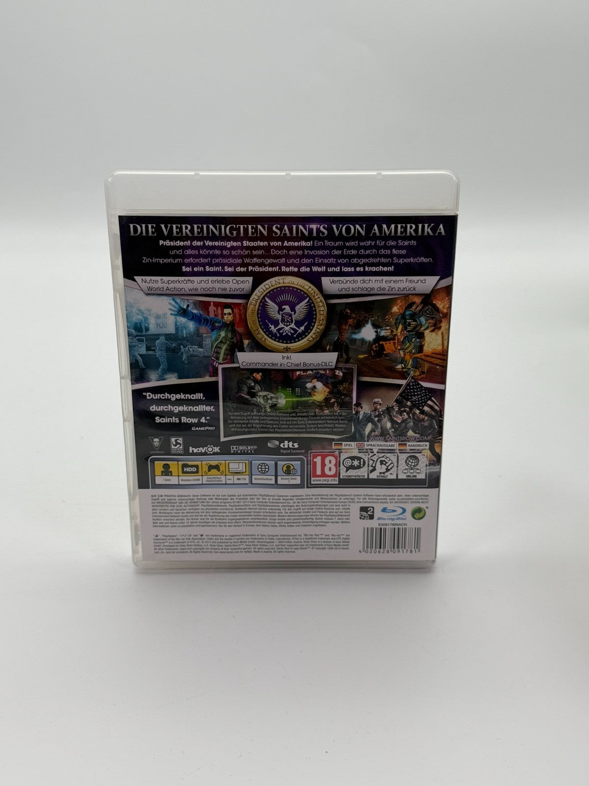 Saints Row IV Sony Playstation 3 Sehr guter Zustand CIB OVP